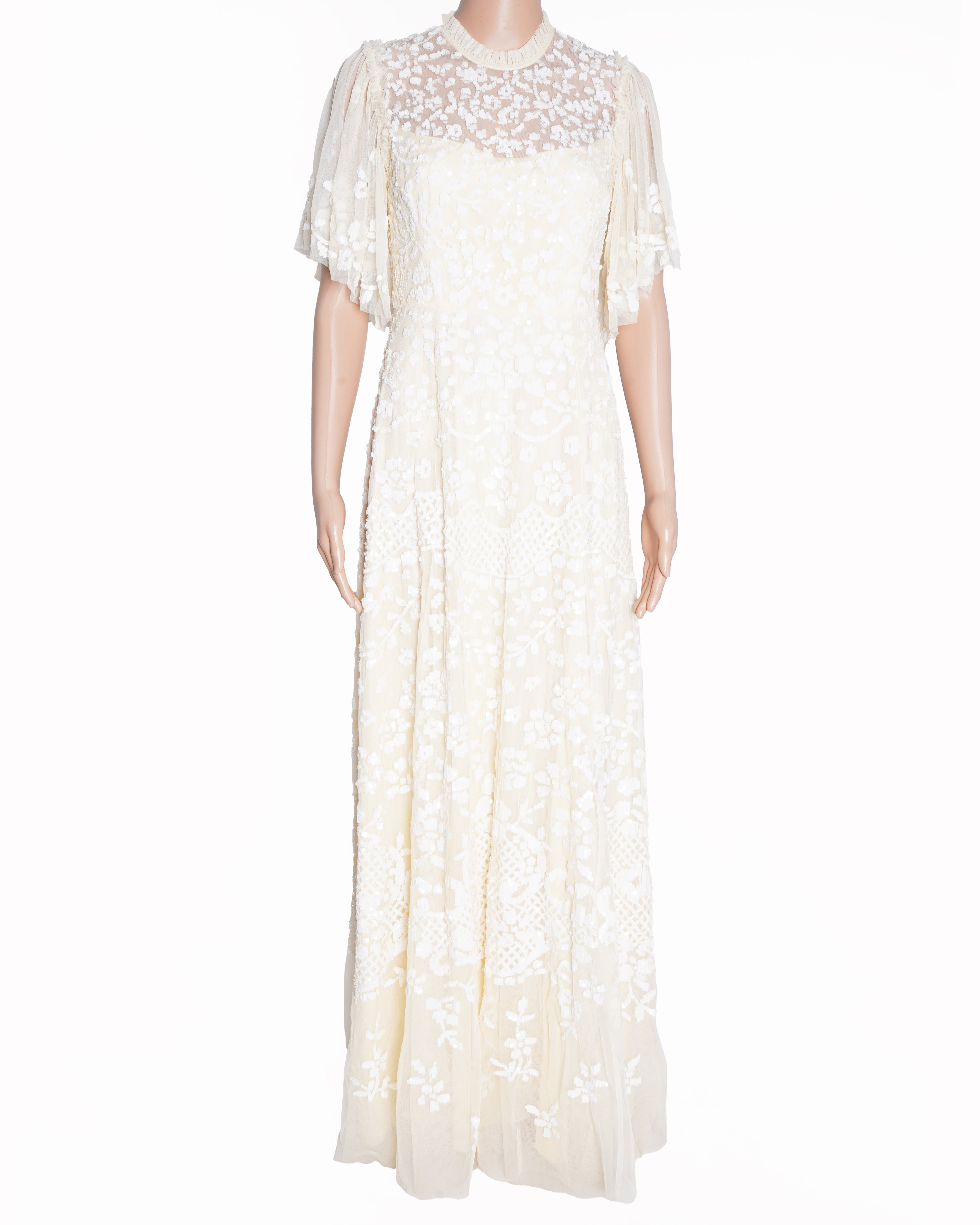 Needle & Thread Gown in beige