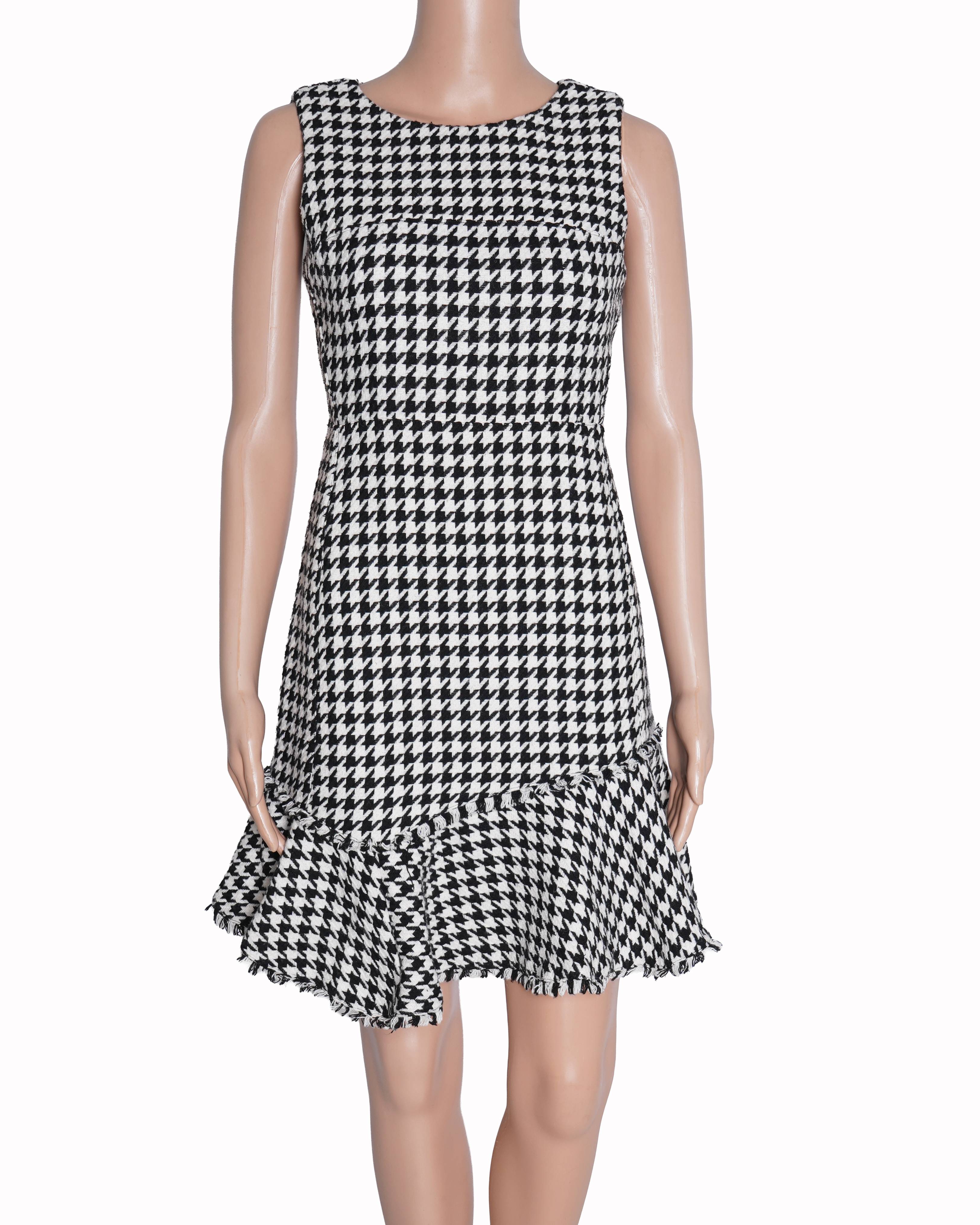 Karl Lagerfeld for Cover Story Hounsdstooth Pattern Mini Dress