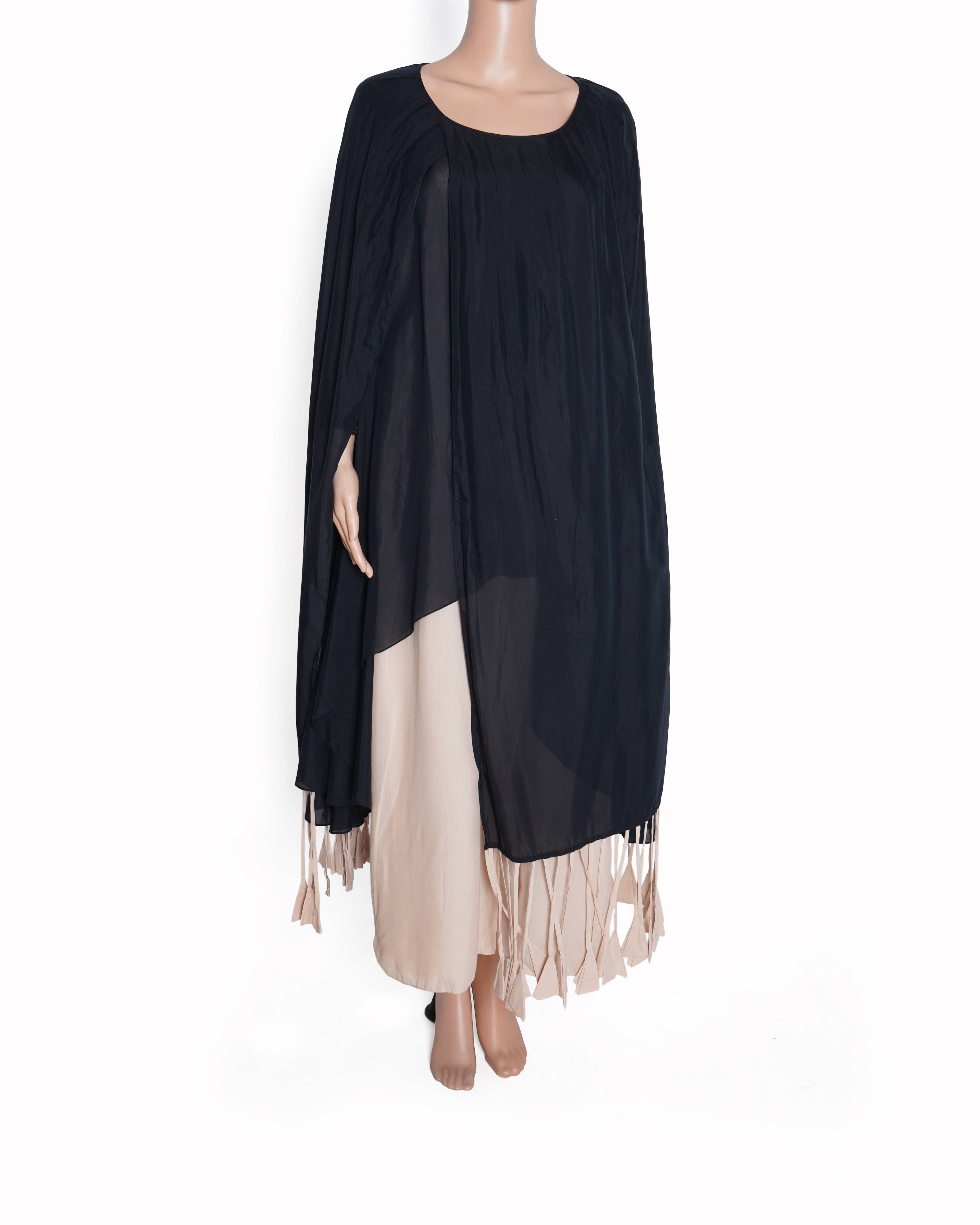 Aikeyah Black layered Dress