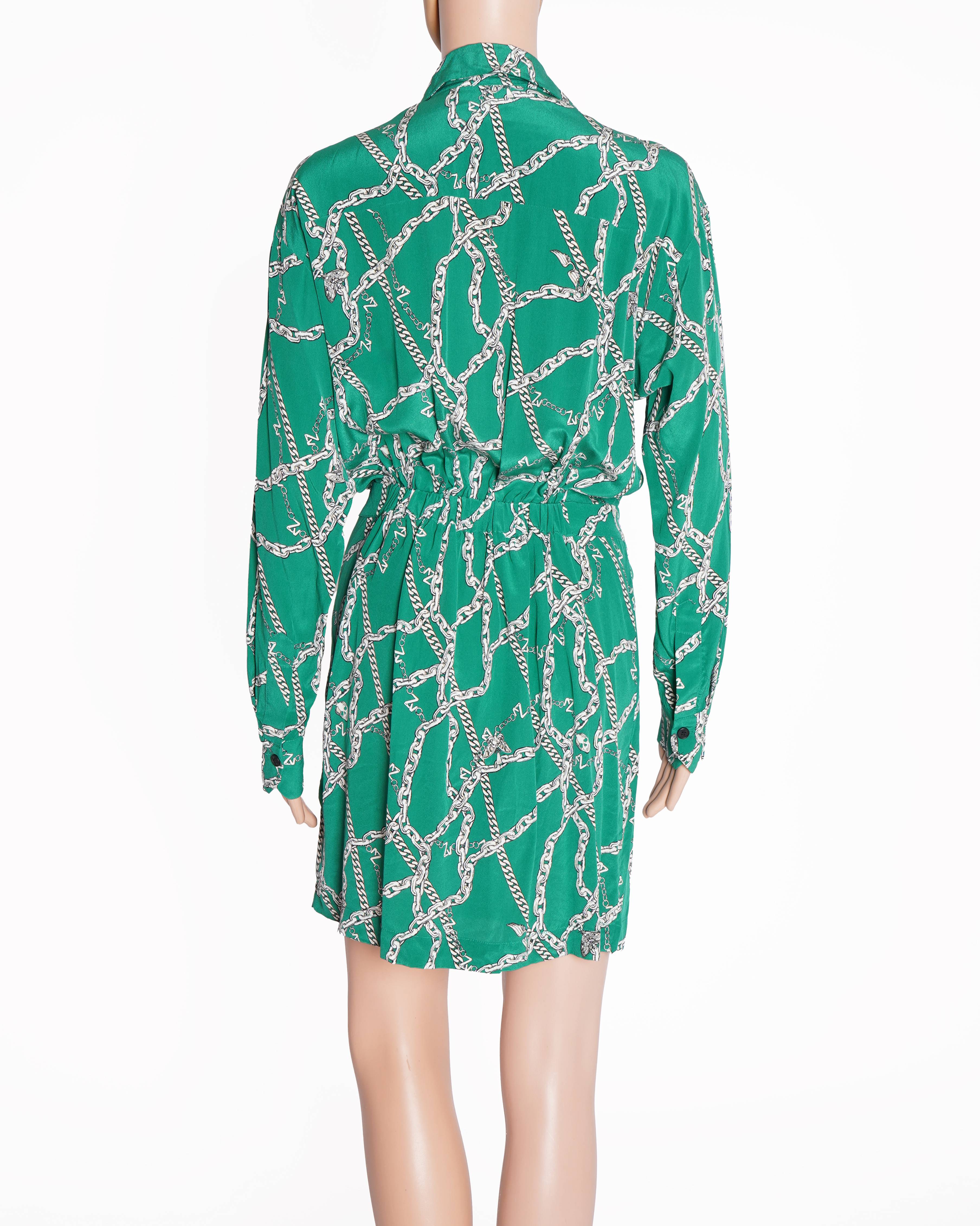 Zadig & Voltaire green printed dress