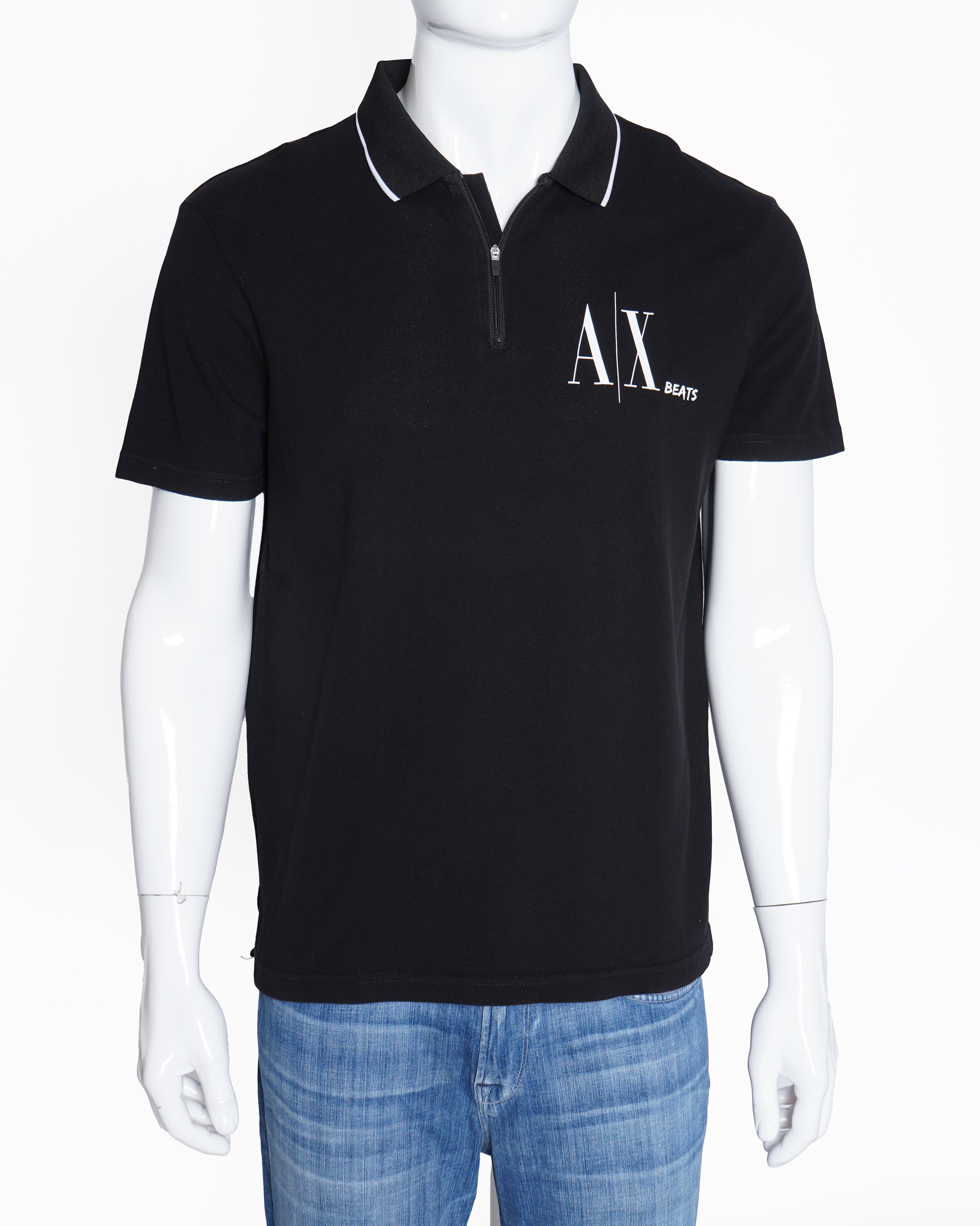 Armani exchange contrast tipping regular fit polo