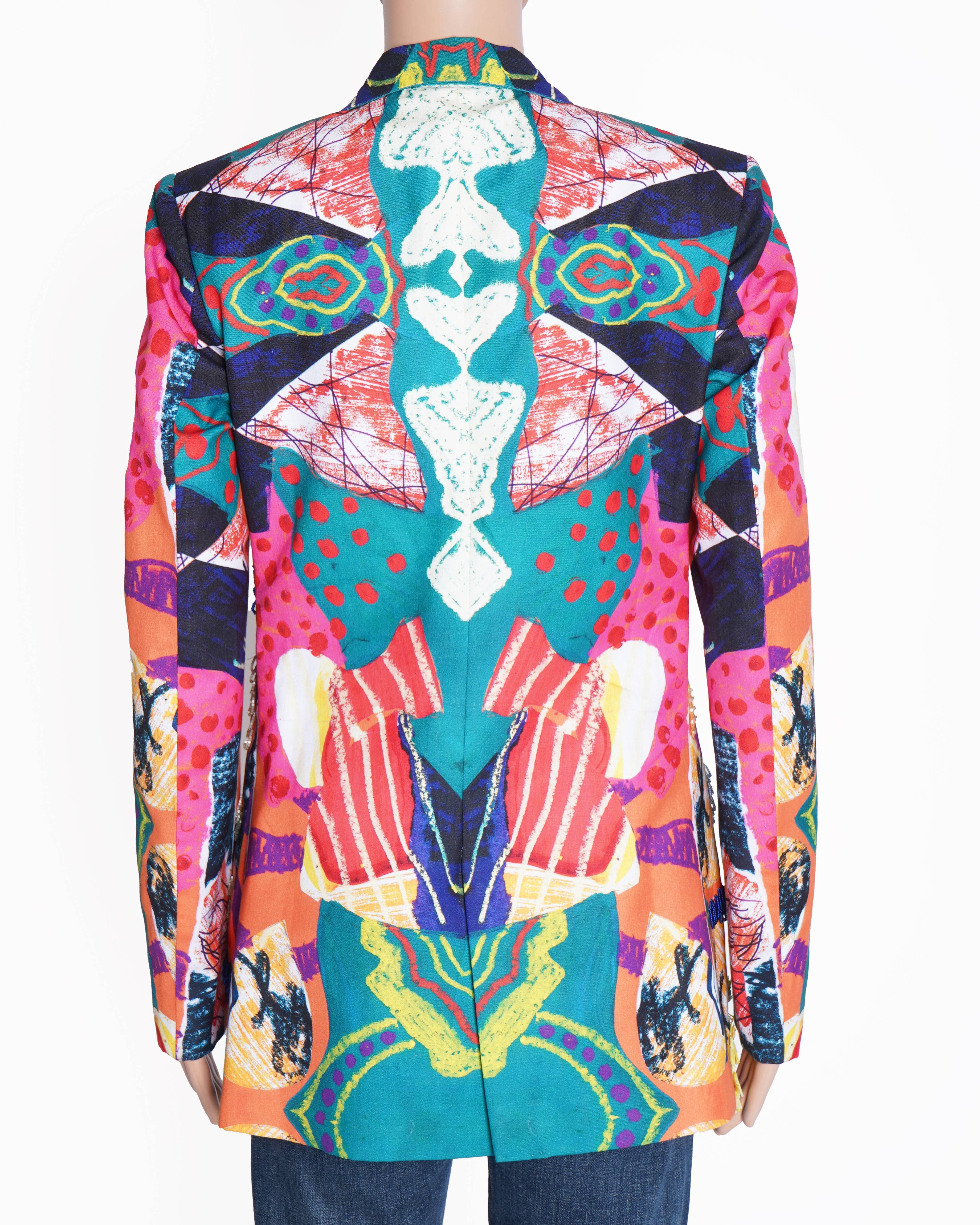 Advait multicolour hand embroidered blazer