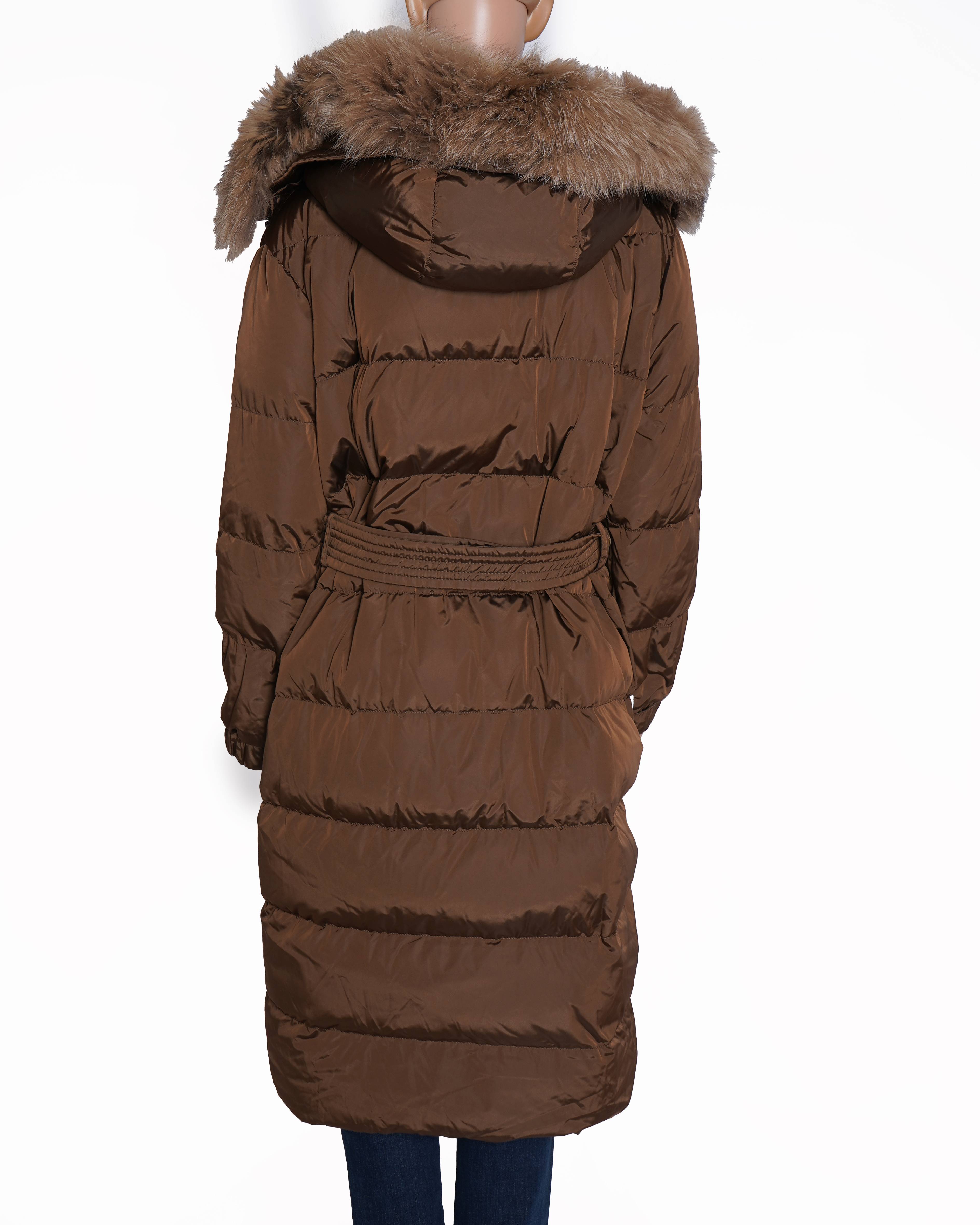New Max Mara Midi Down Jacket In Water Repellent Technical Fabric