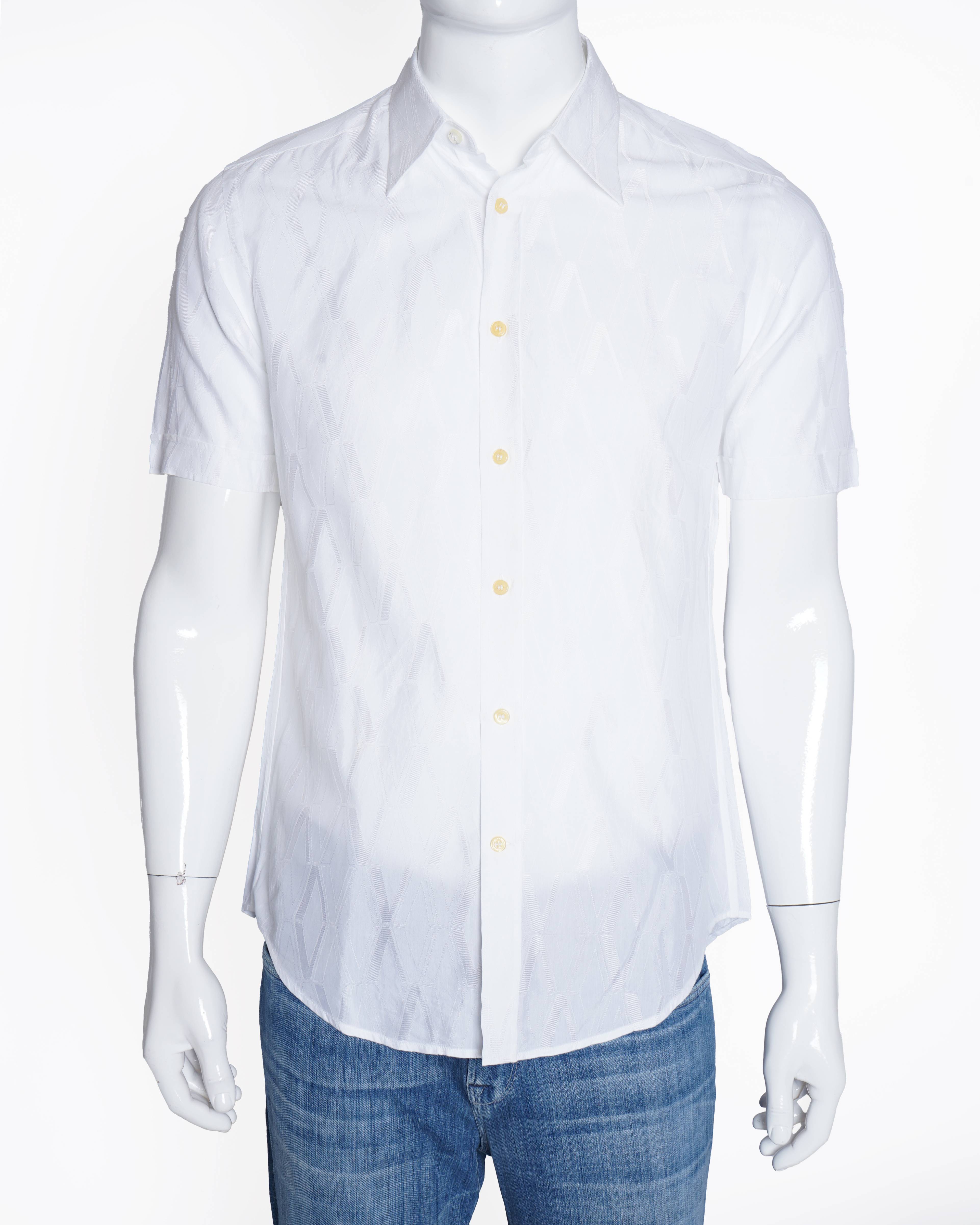 Versace
Half sleeves white shirt