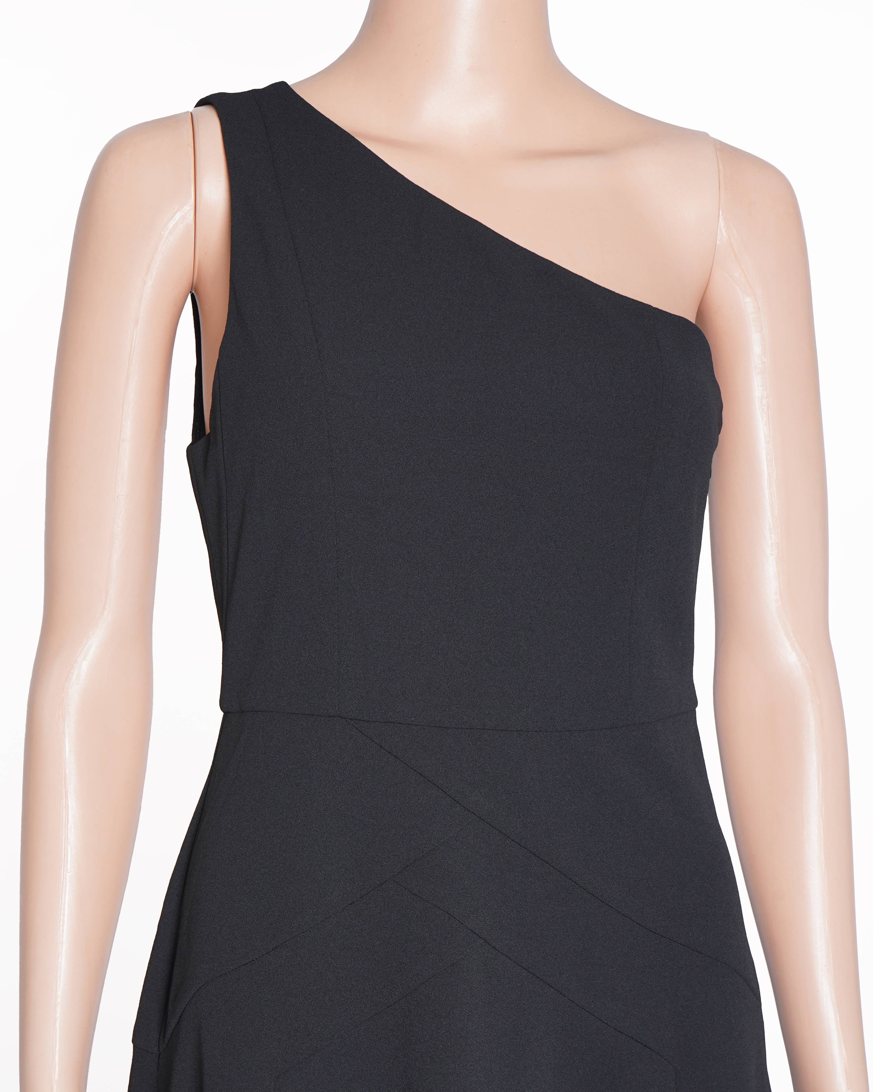 BCBGeneration Single SHoulder Dress In Black