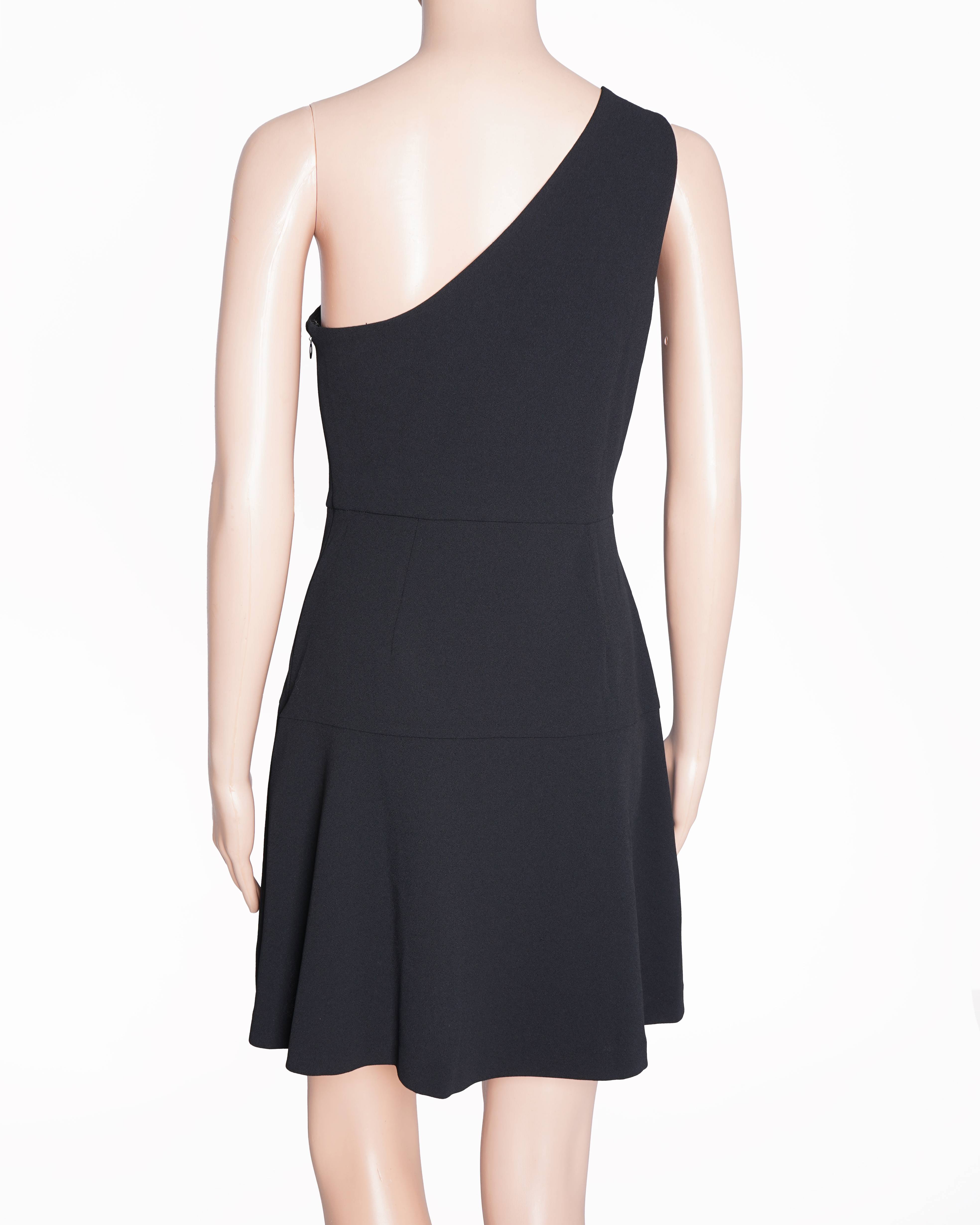 BCBGeneration Single SHoulder Dress In Black