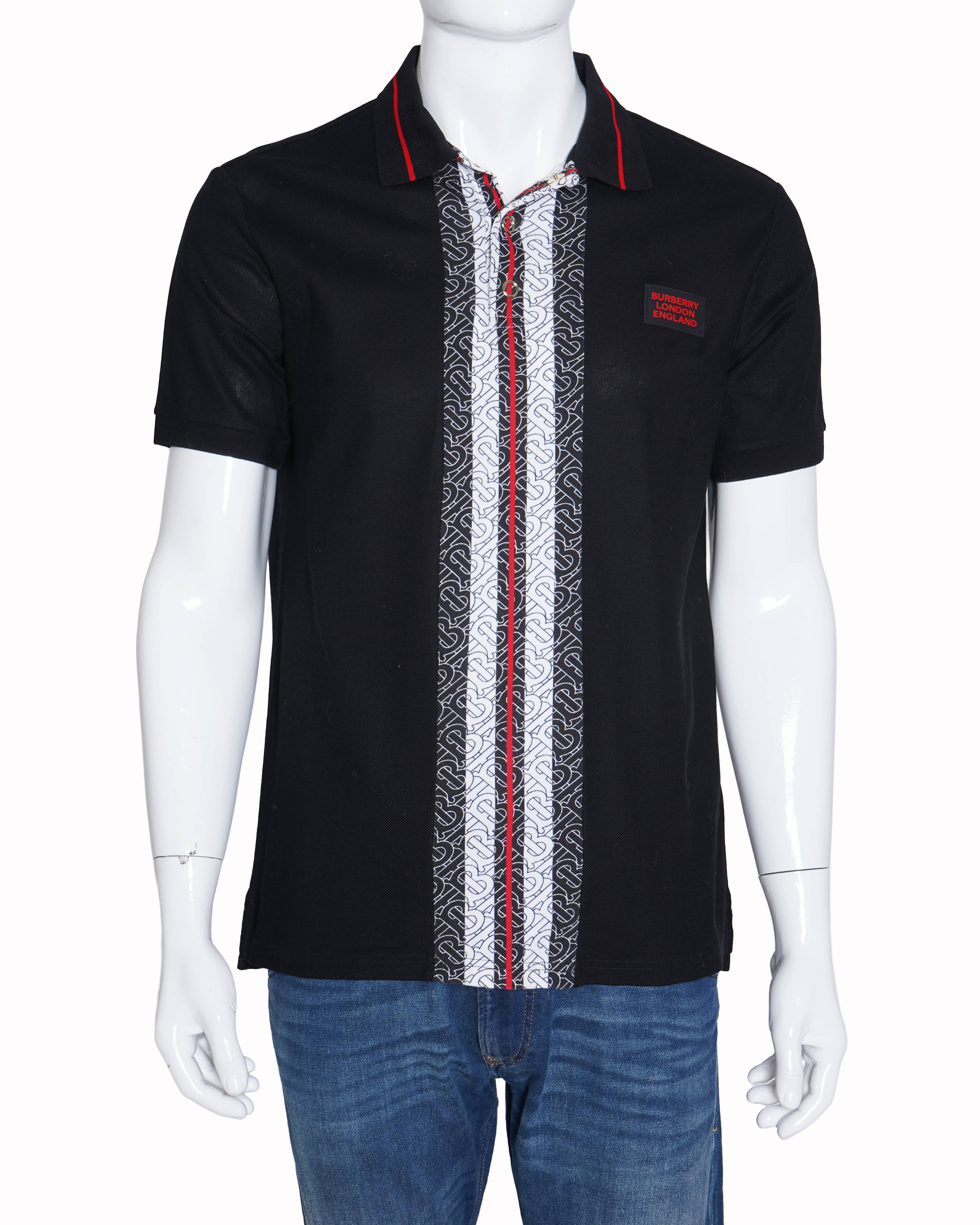Burberry tb logo print polo tshirt for men