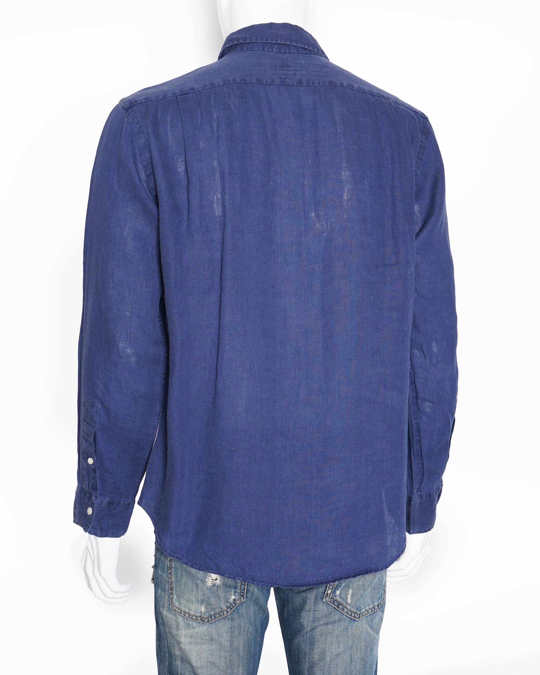 Polo By Ralph Lauren Men's Button Down Shirt In Dark Blue