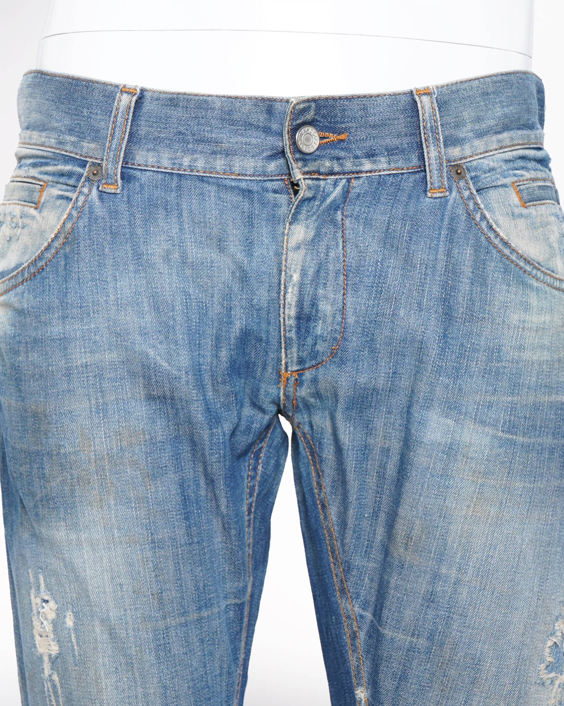 Dolce & Gabbana Distressed Jeans in Blue