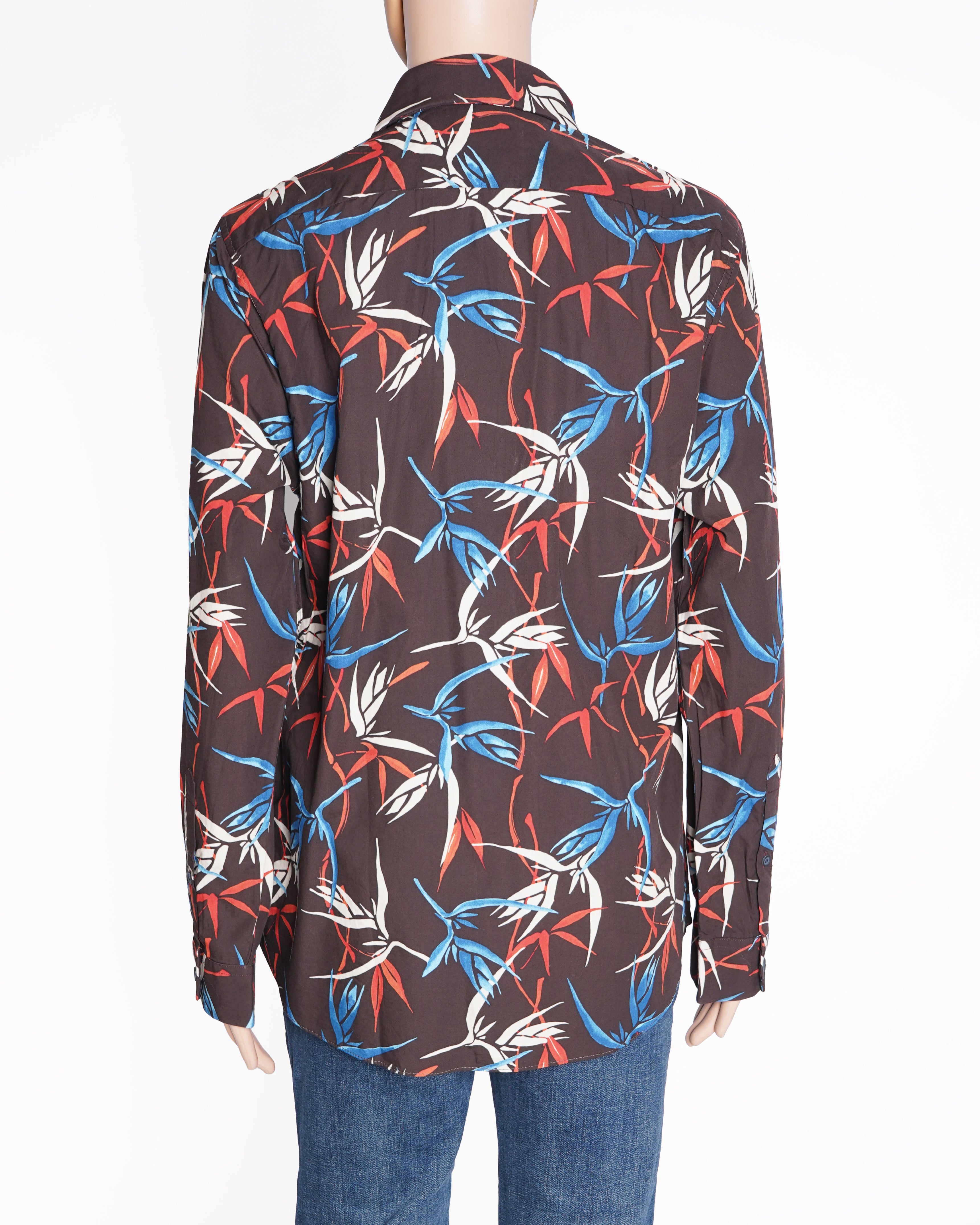 Reiss slim fit abstract shirt