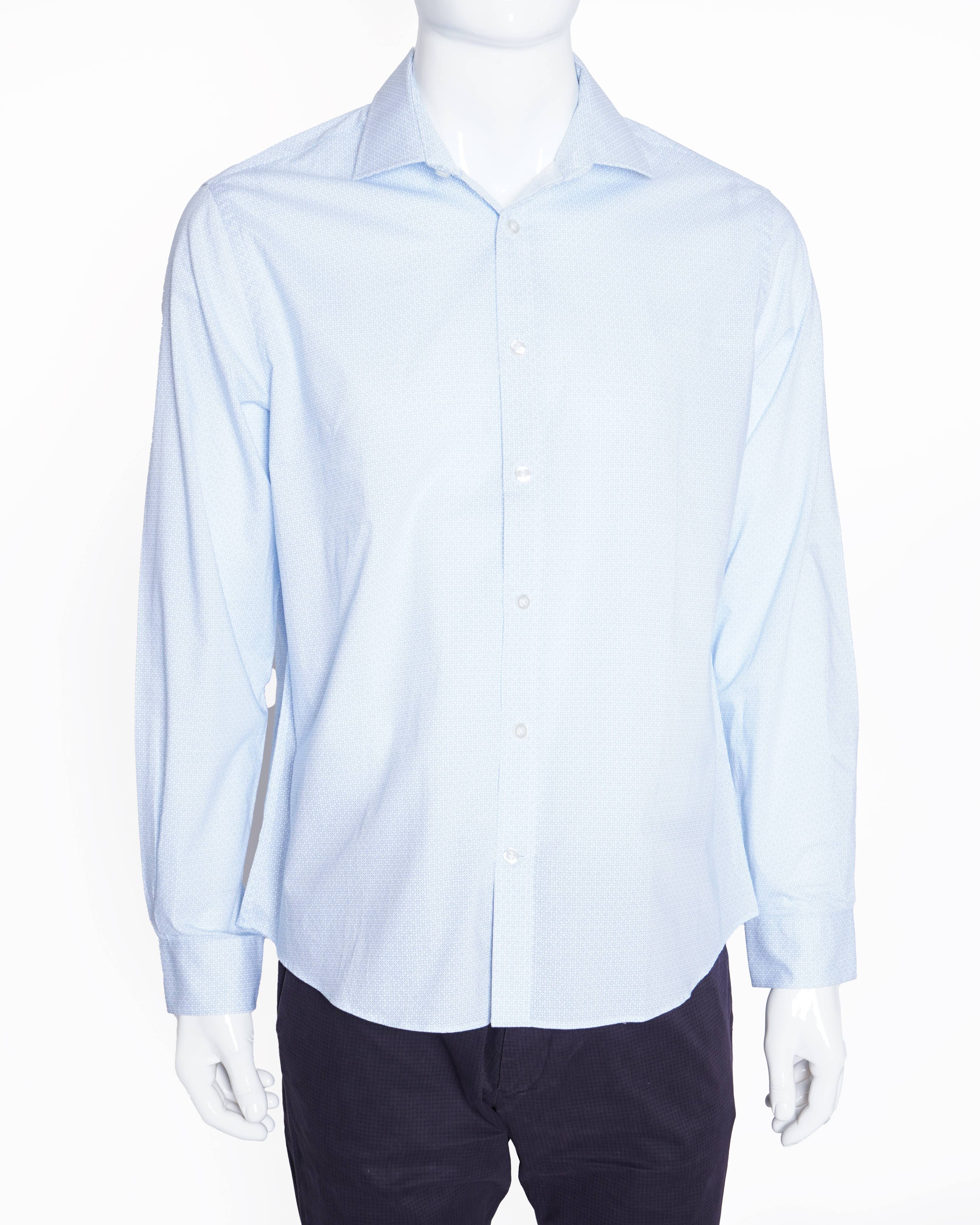 Michael Kors light Blue Prnited shirt