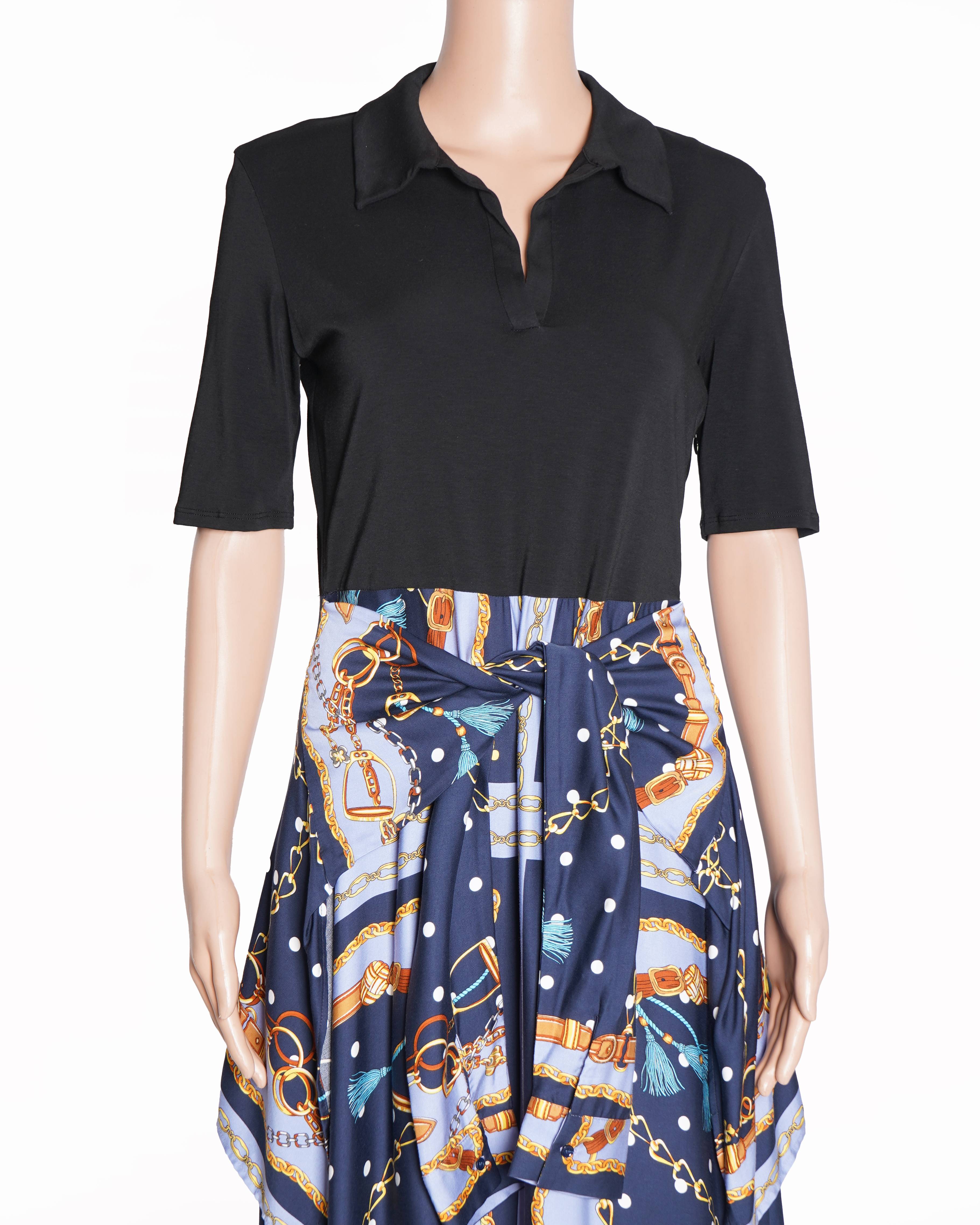 New Maje printed chain dress