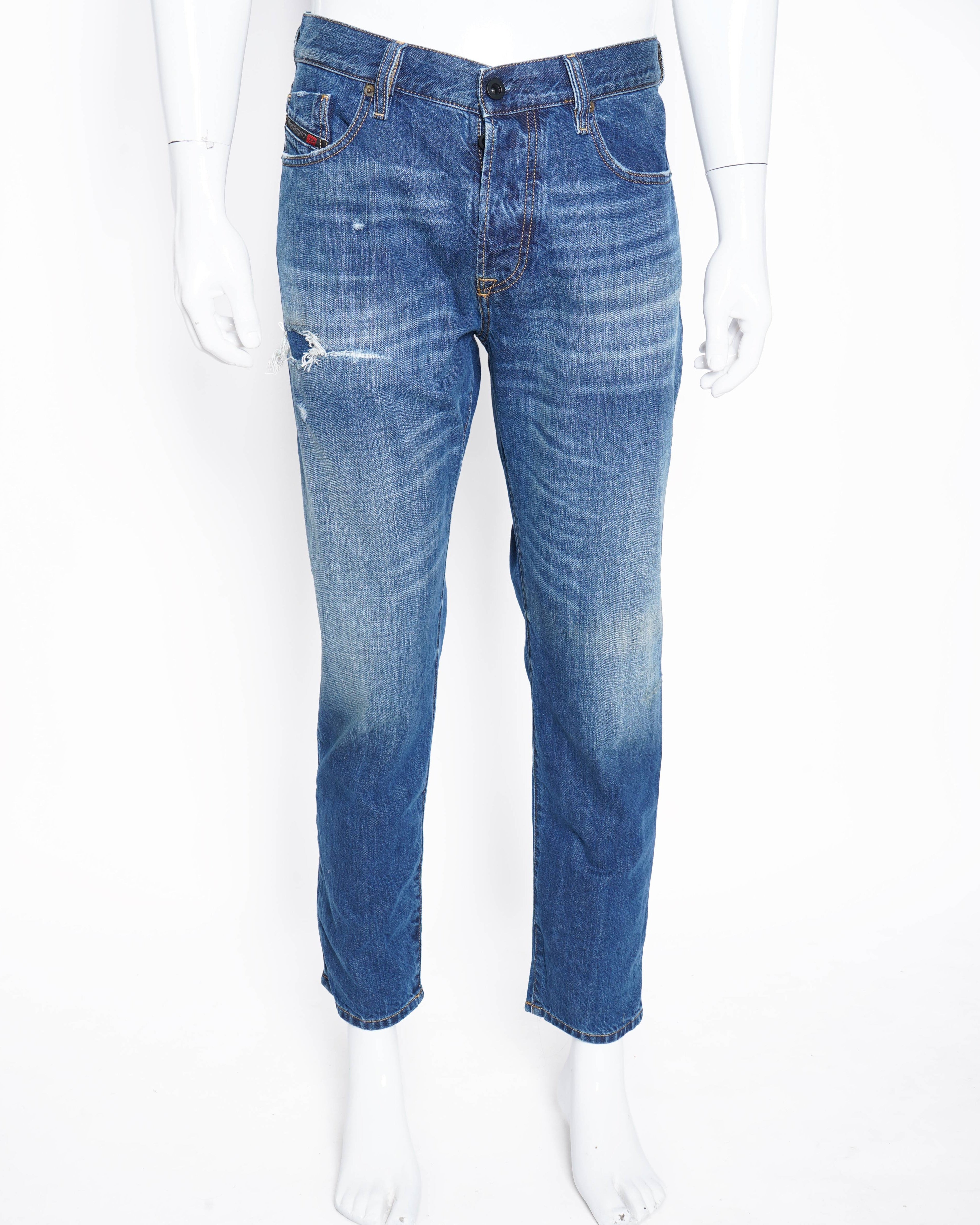 Diesel men's distressed denim pants
