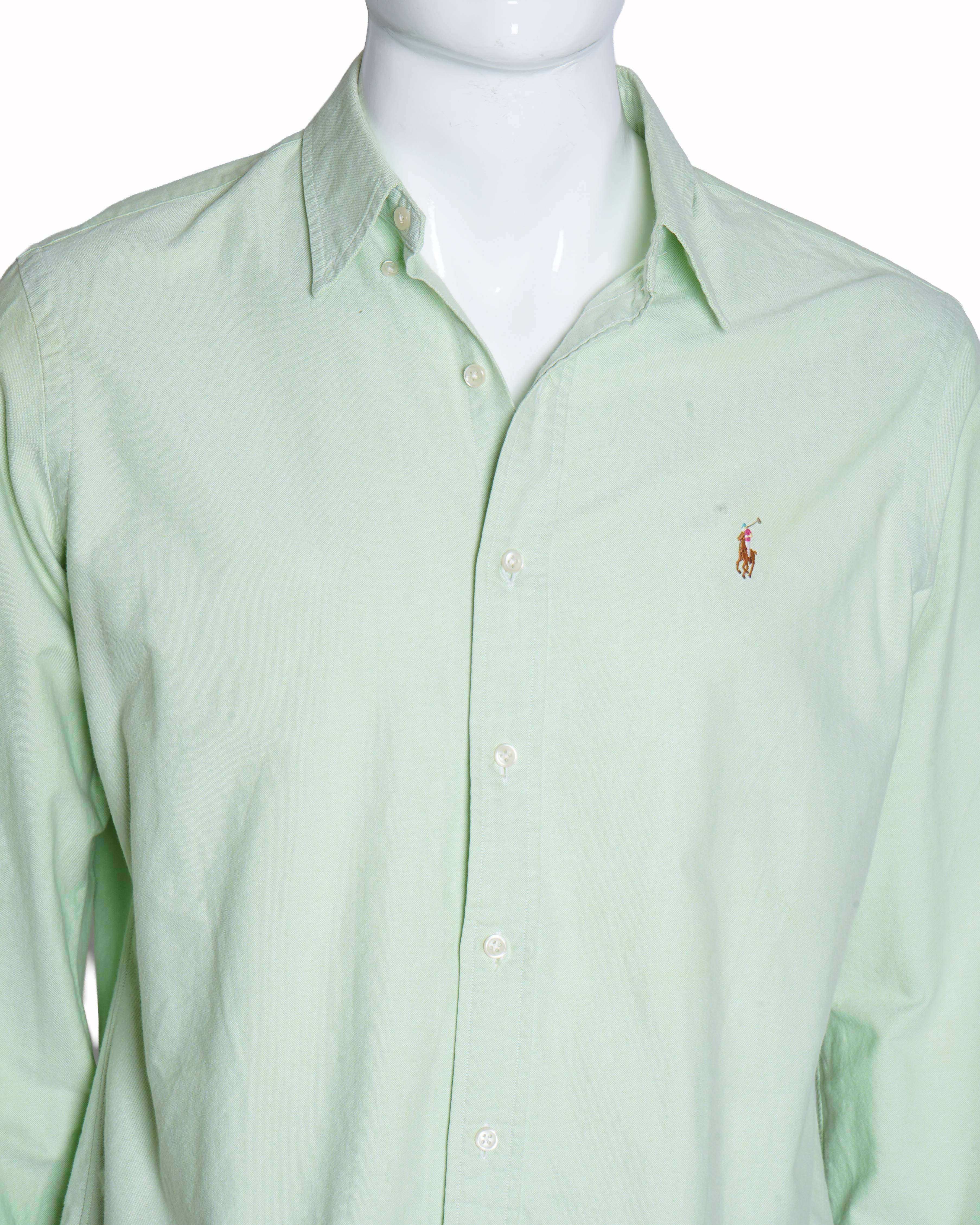 Ralph Lauren Light Green Full Sleeve Men’s Shirt