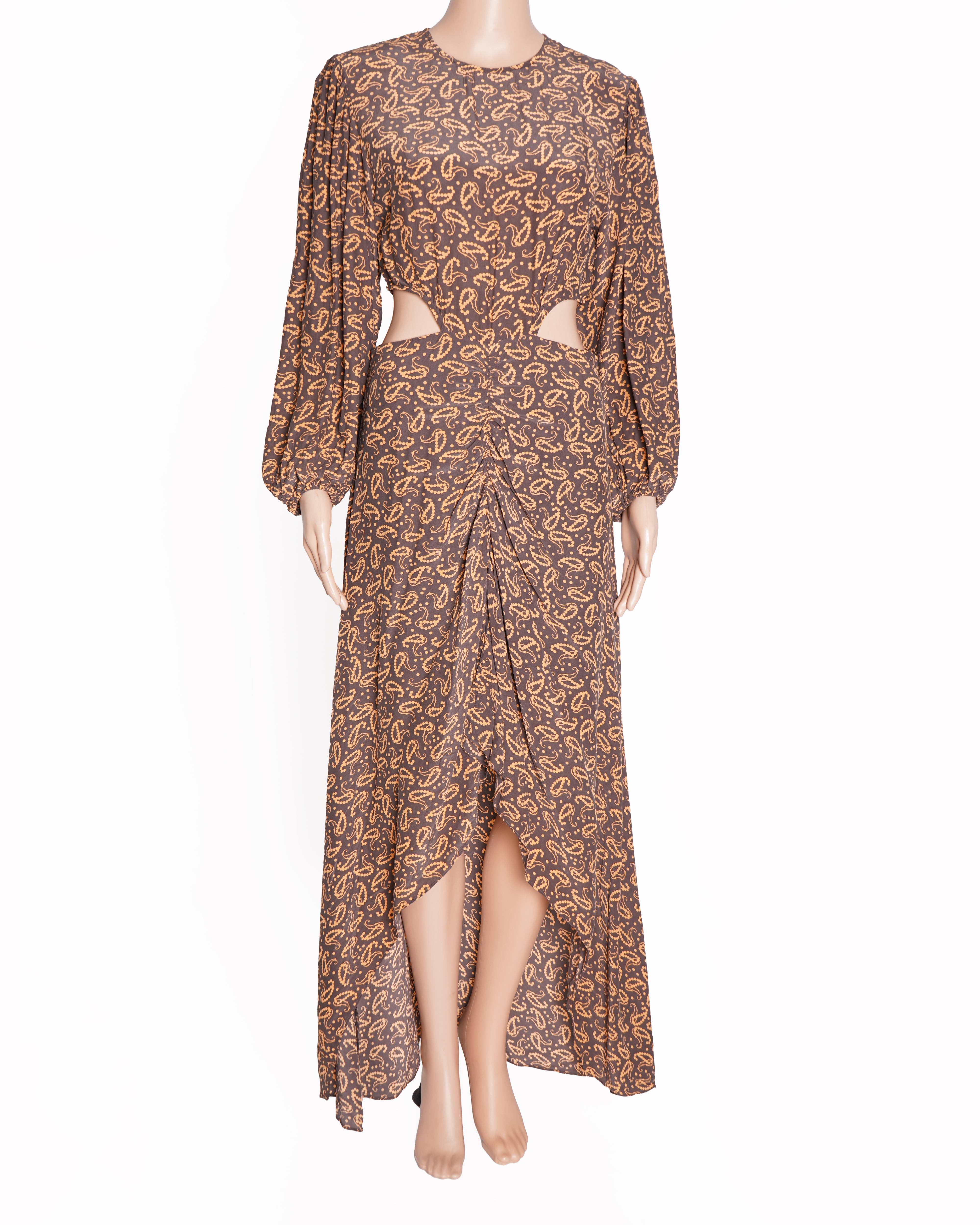 Maje cutout printed dress