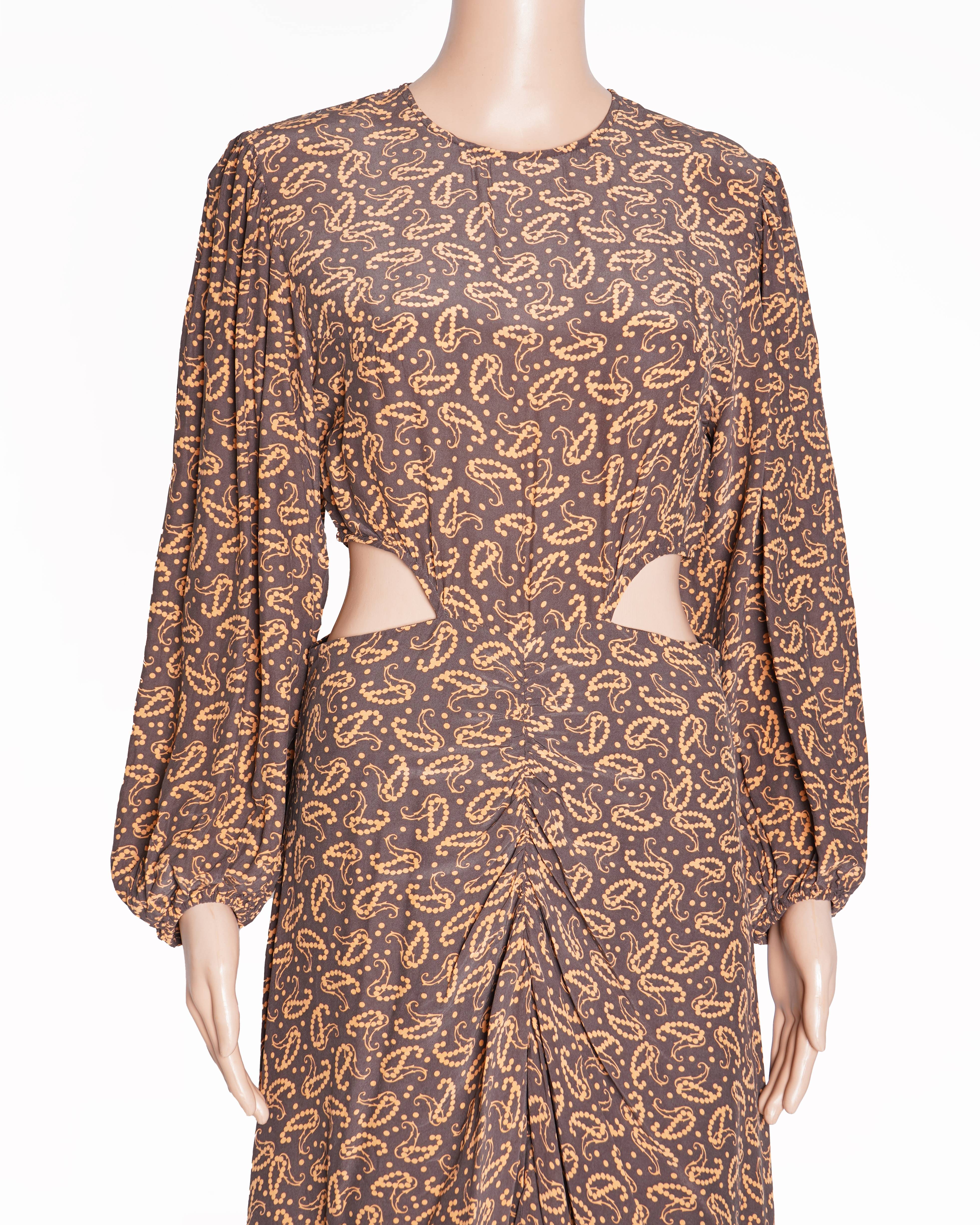 Maje cutout printed dress