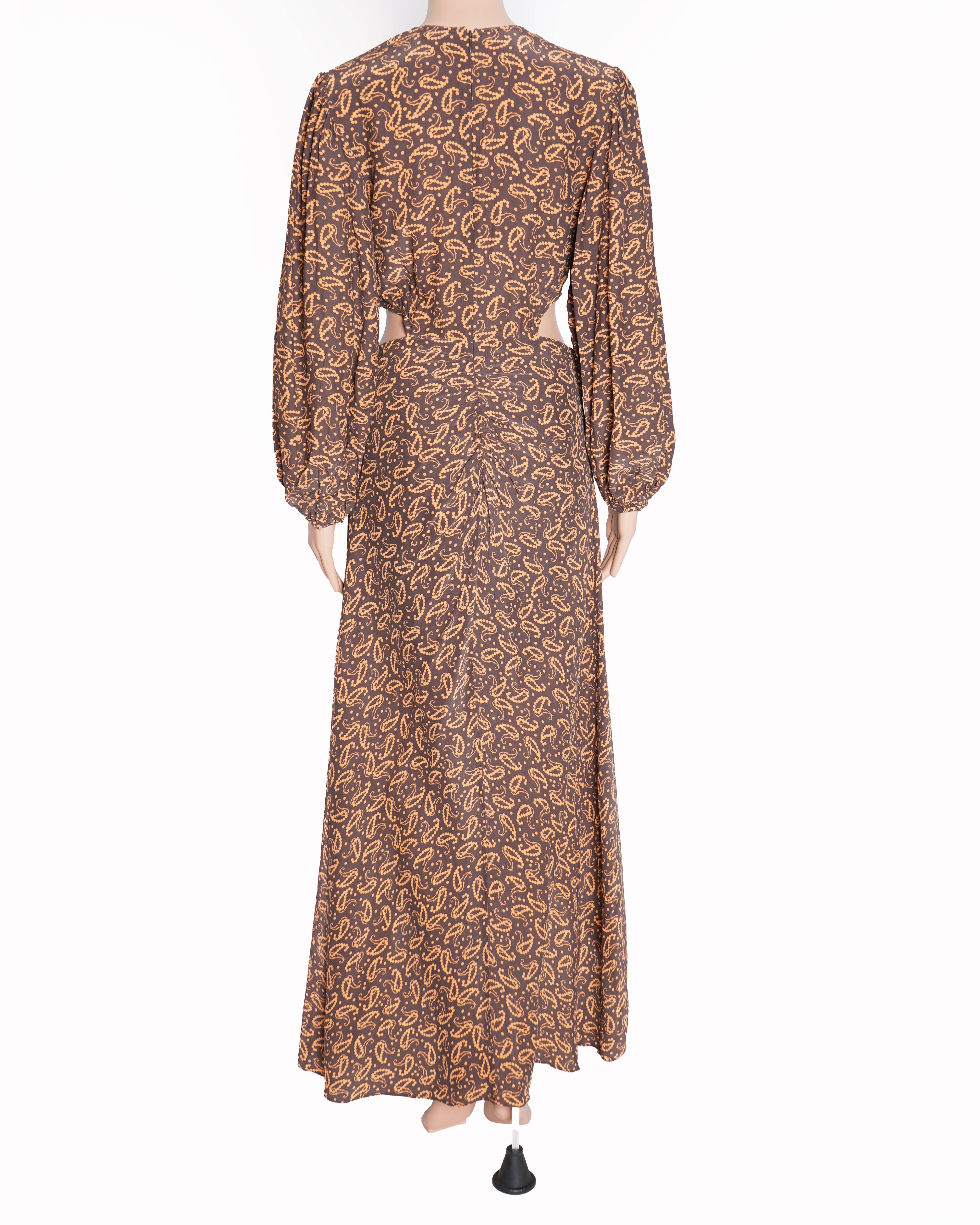 Maje cutout printed dress