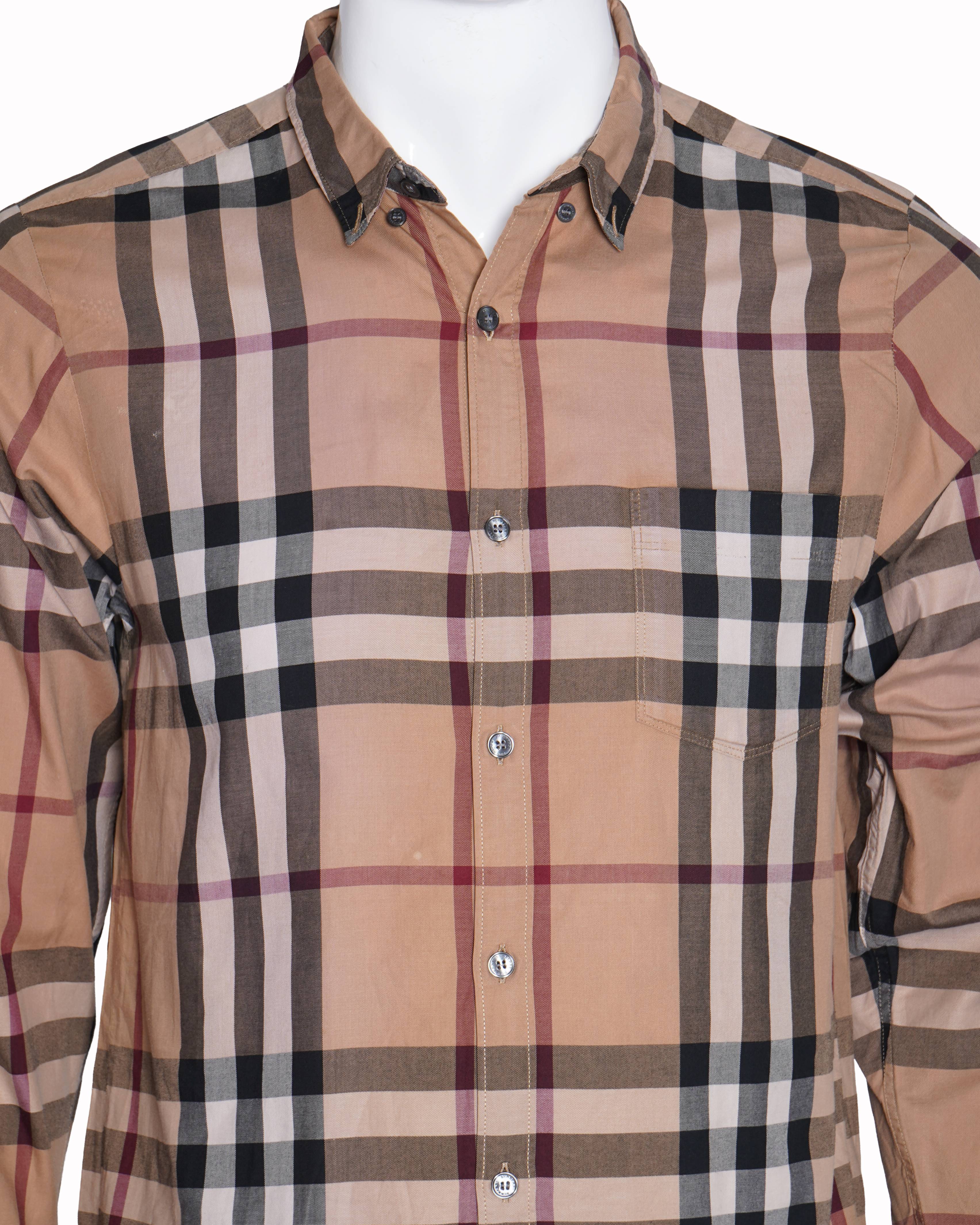 Burberry brit nova checkered shirt