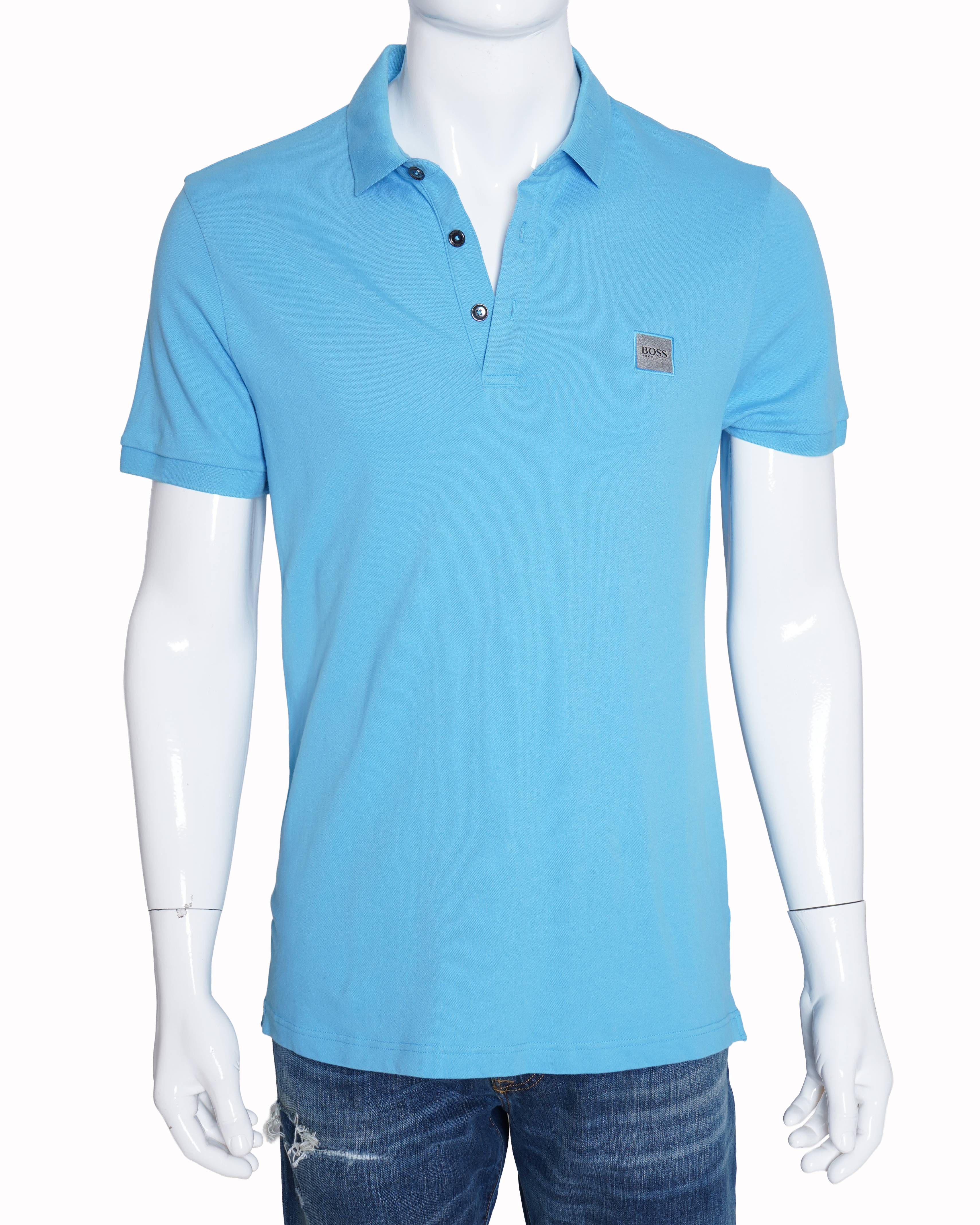 Hugo Boss blue polo T-shirt