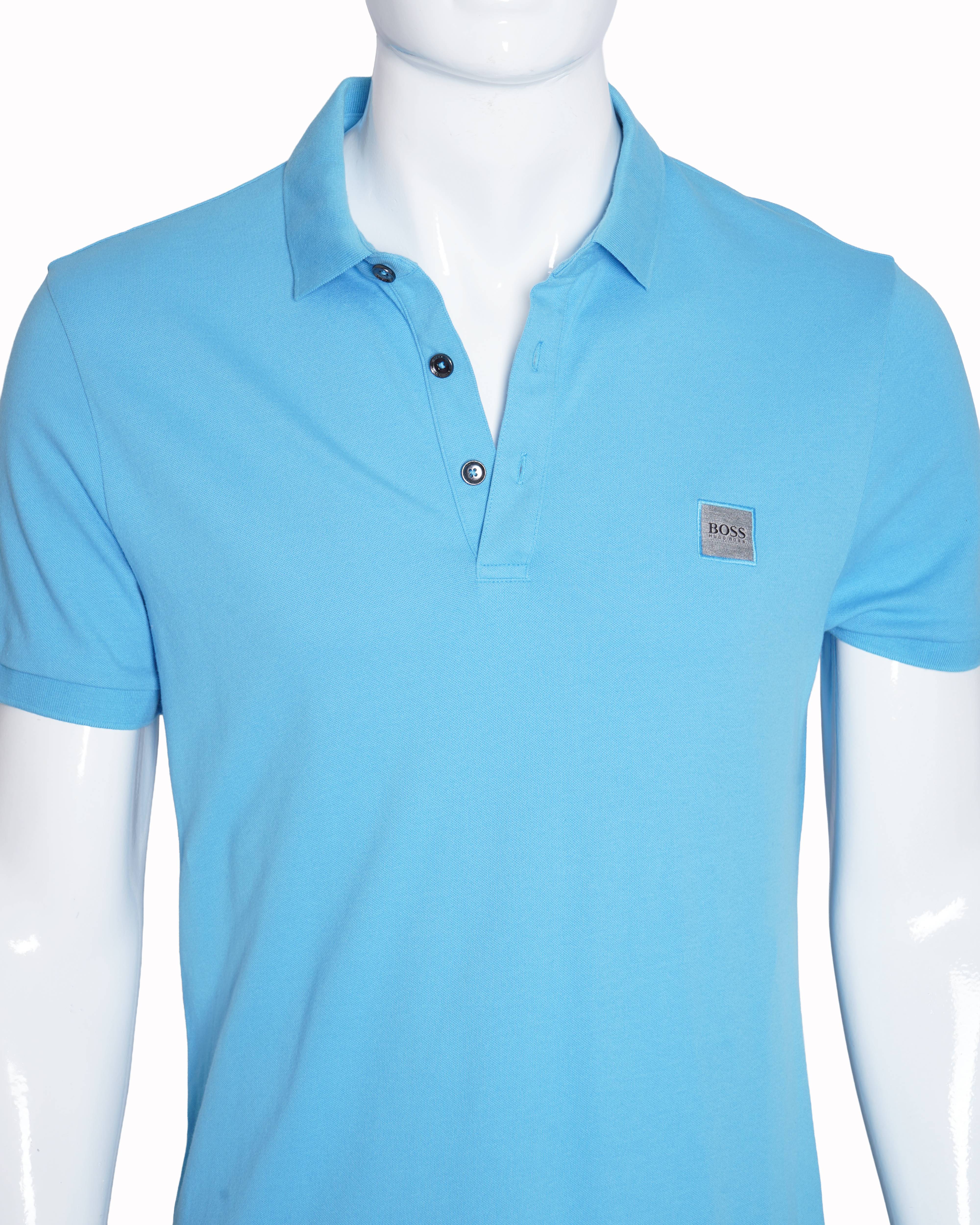 Hugo Boss blue polo T-shirt
