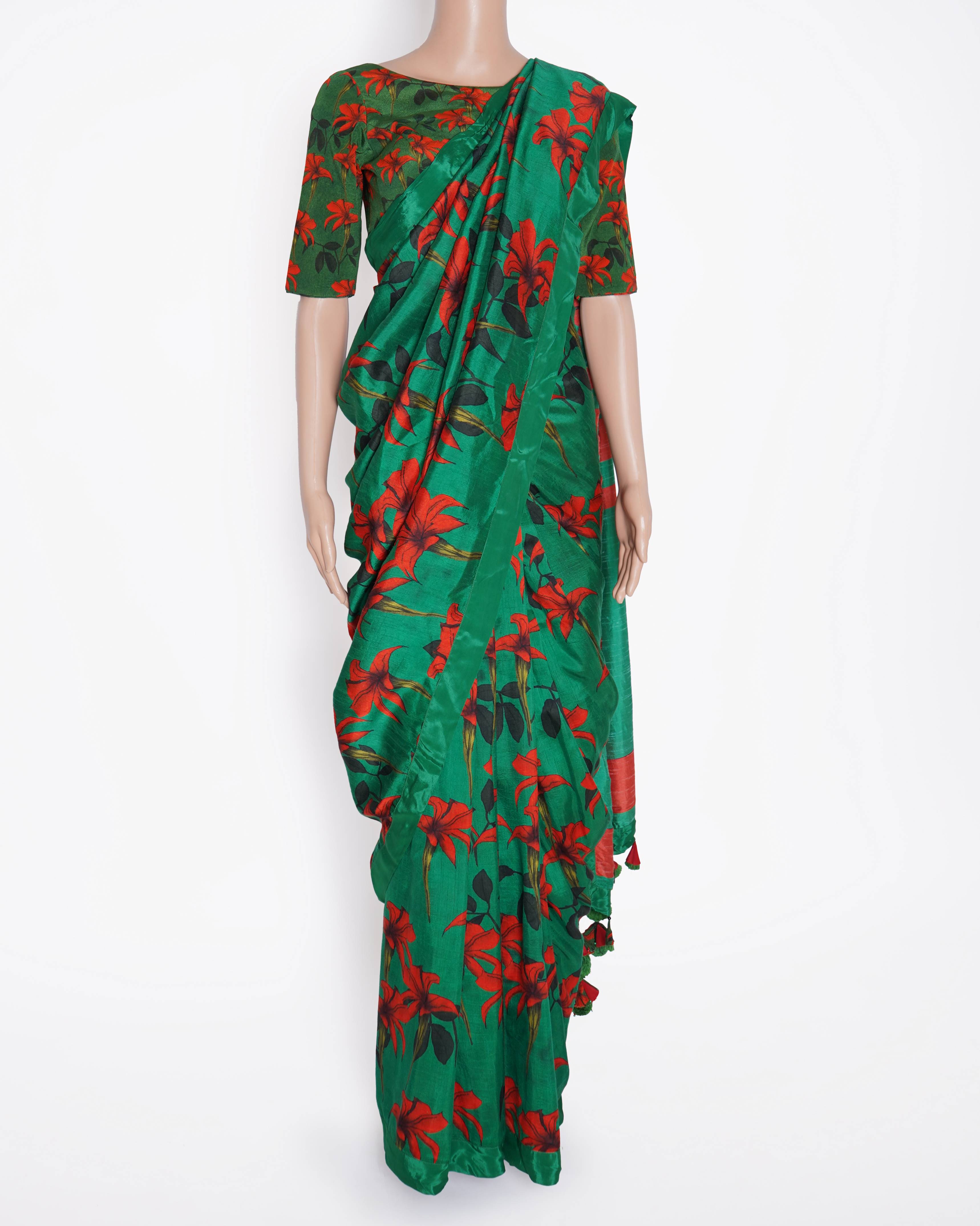 Masaba Saree set in Green