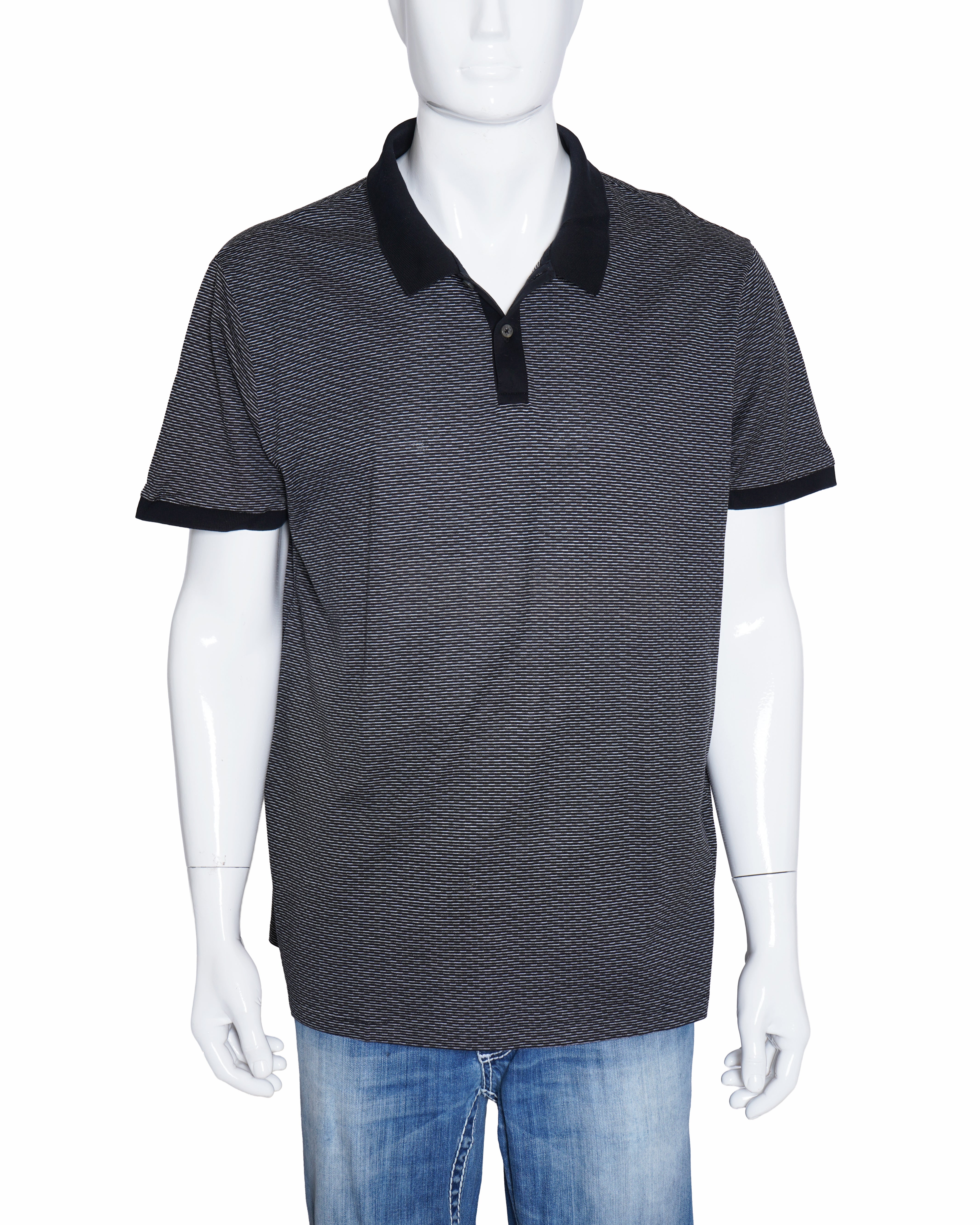 Boss By Hugo Boss Polo T-shirt In Black Accent Men's
