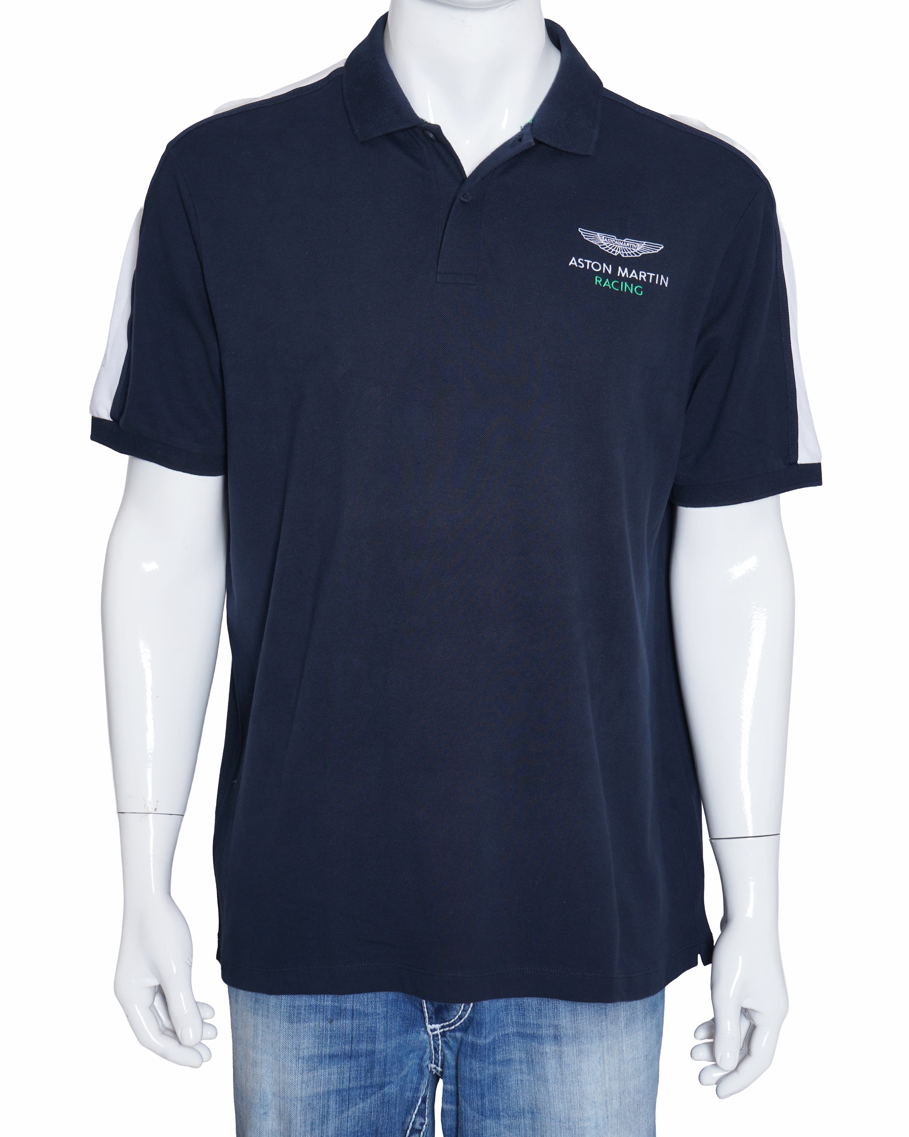 Aston Martin Black T-shirt In Navy Blue Men's