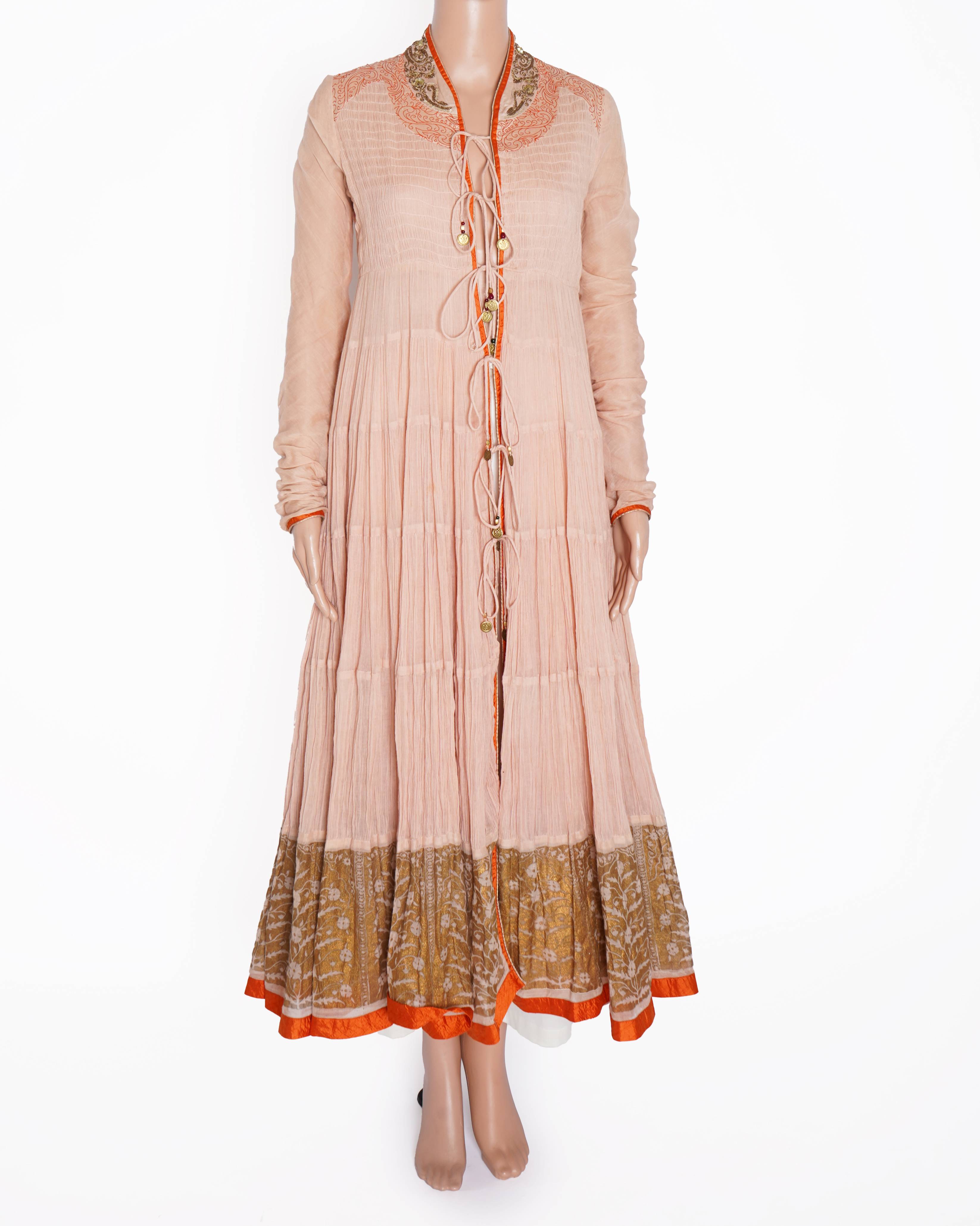 Anju modi embroidered overcoat