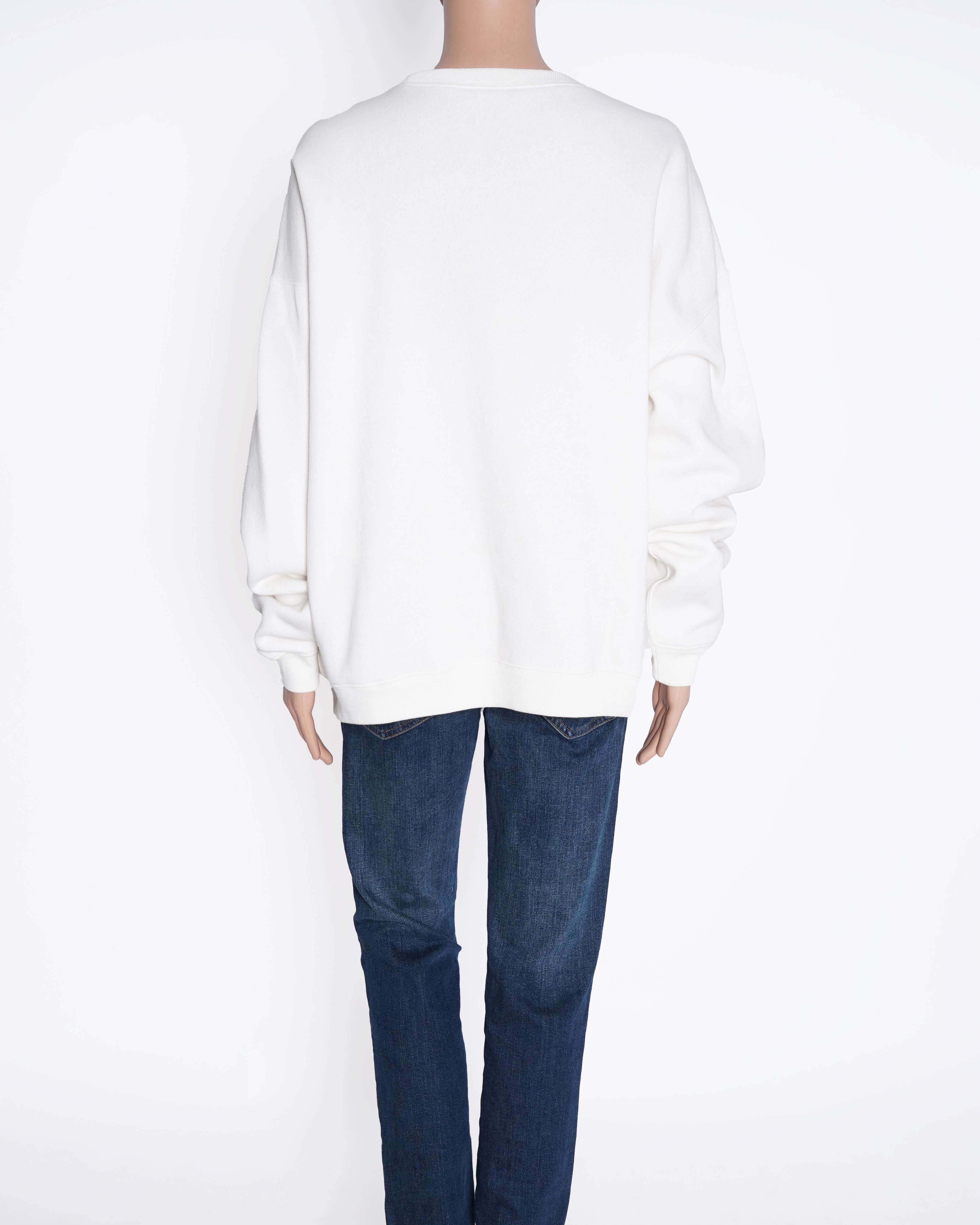 New Ralph Lauren white embossed sweatshirt