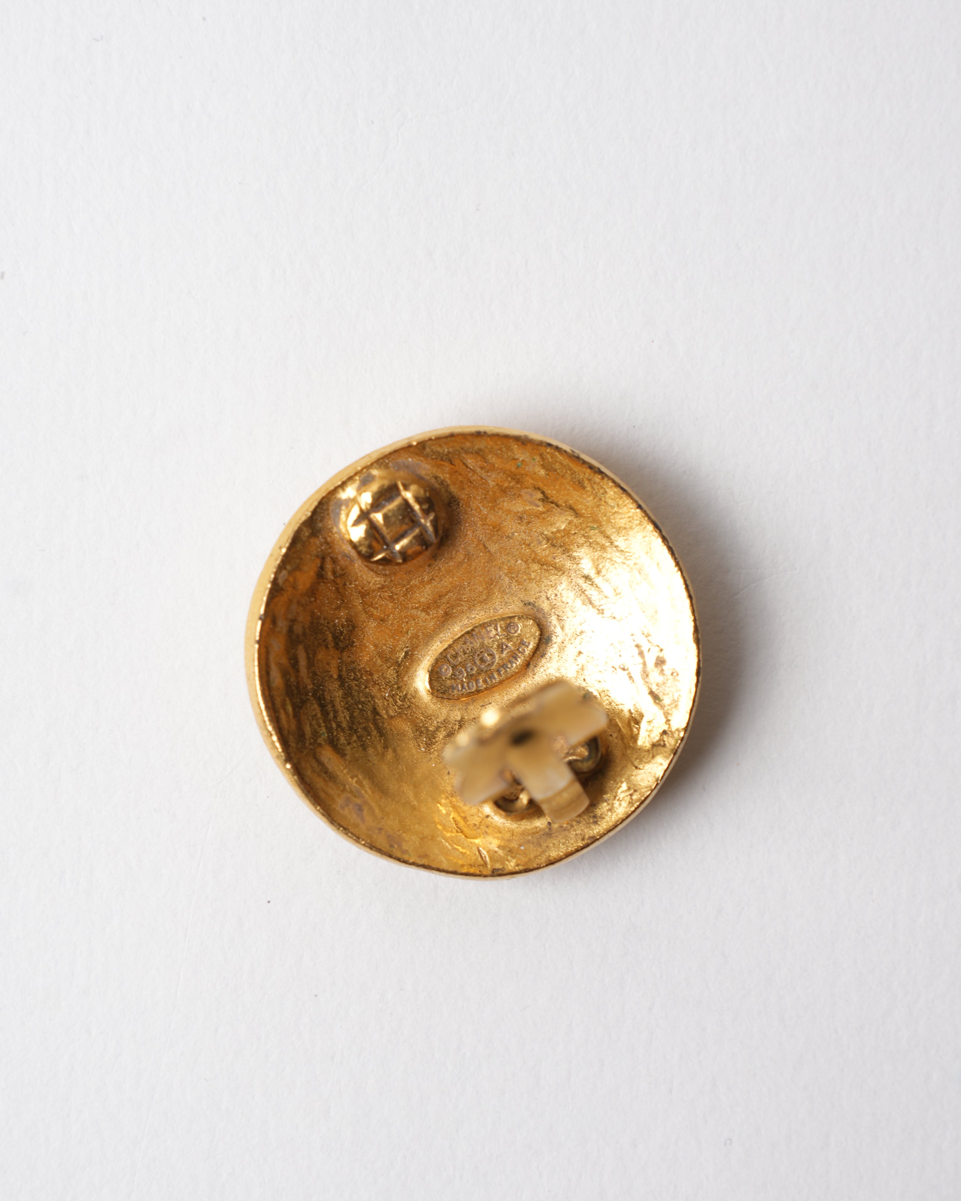 Vintage Chanel Gold Plated 1996 Earring
