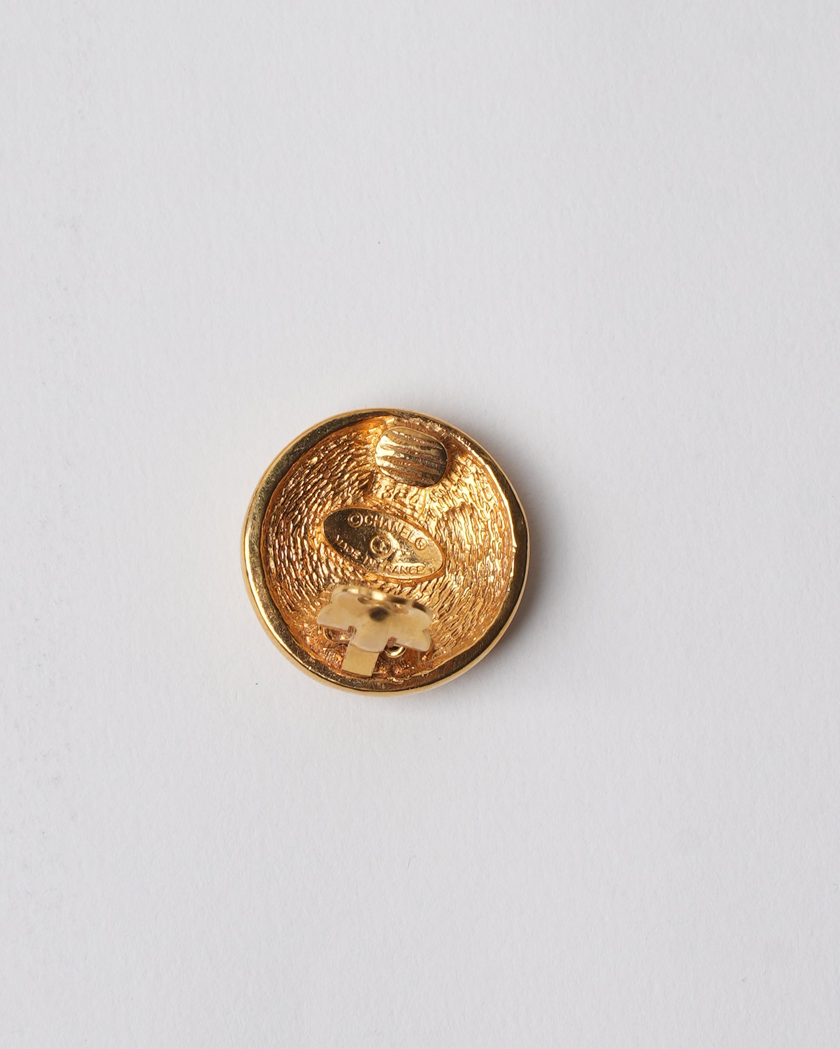 Vintage Chanel Gold Plated 1990's Earring