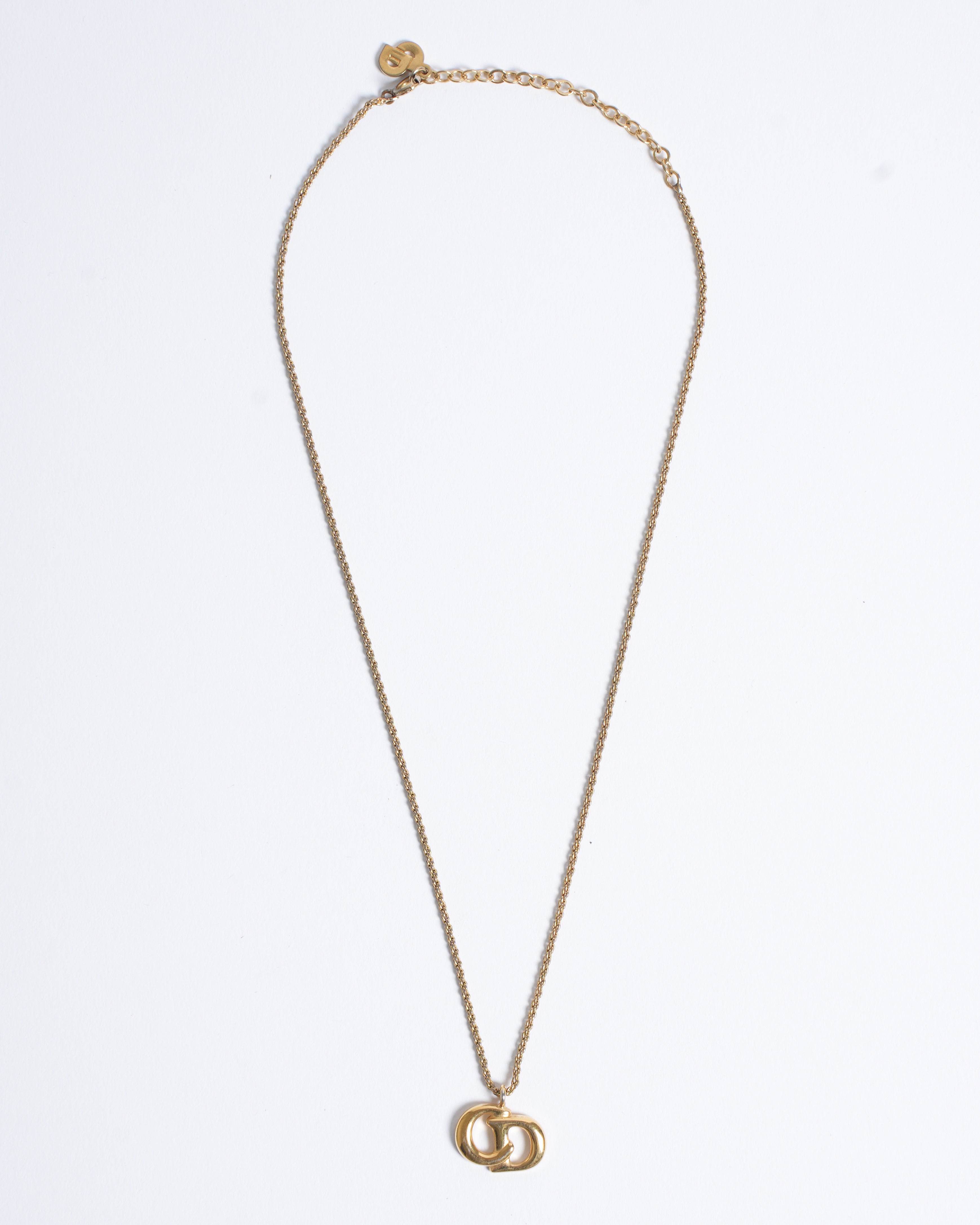 Vintage Christian Dior Made In Germany Gold Plated Necklace