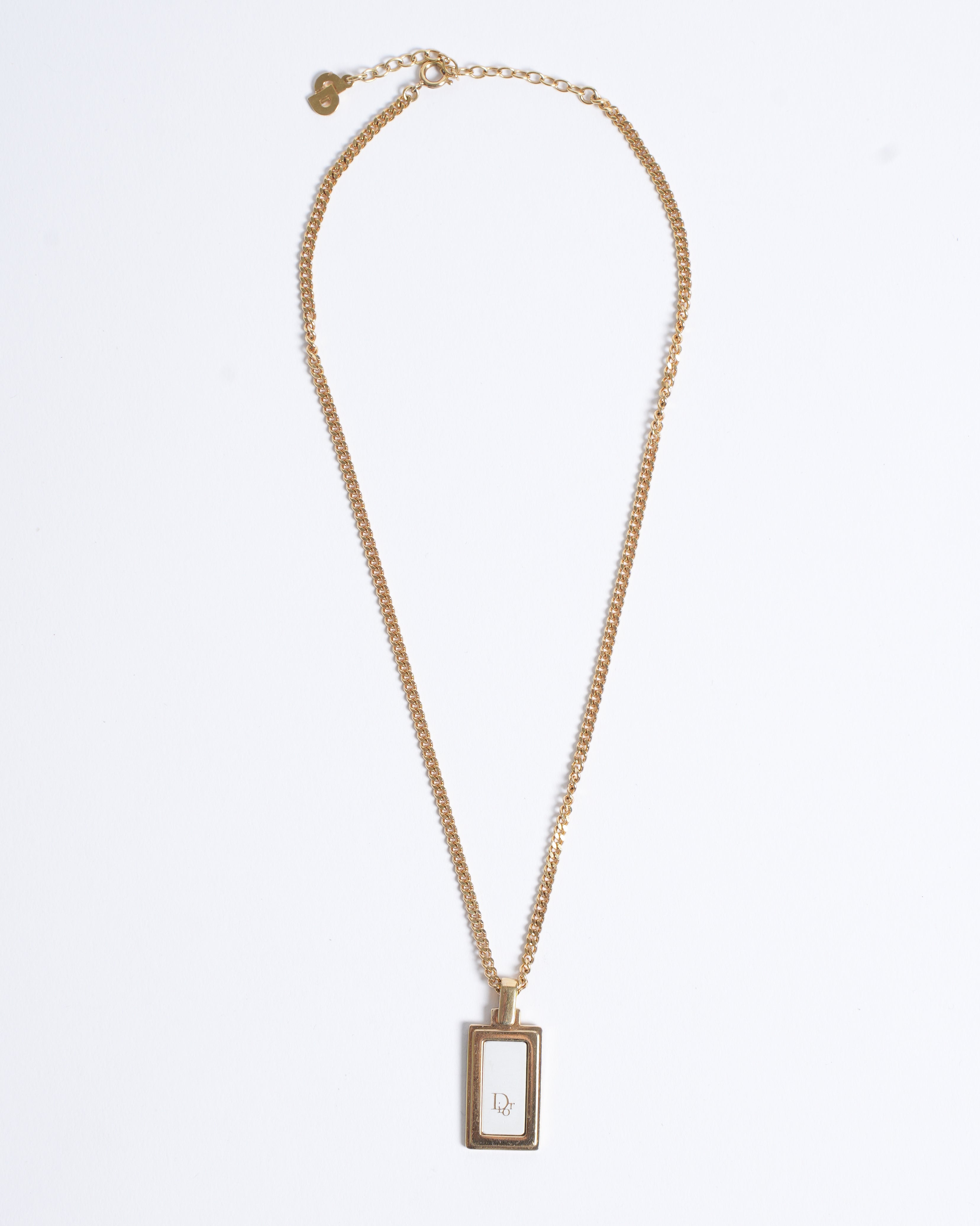 Vintage Christian Dior Gold Plated Necklace