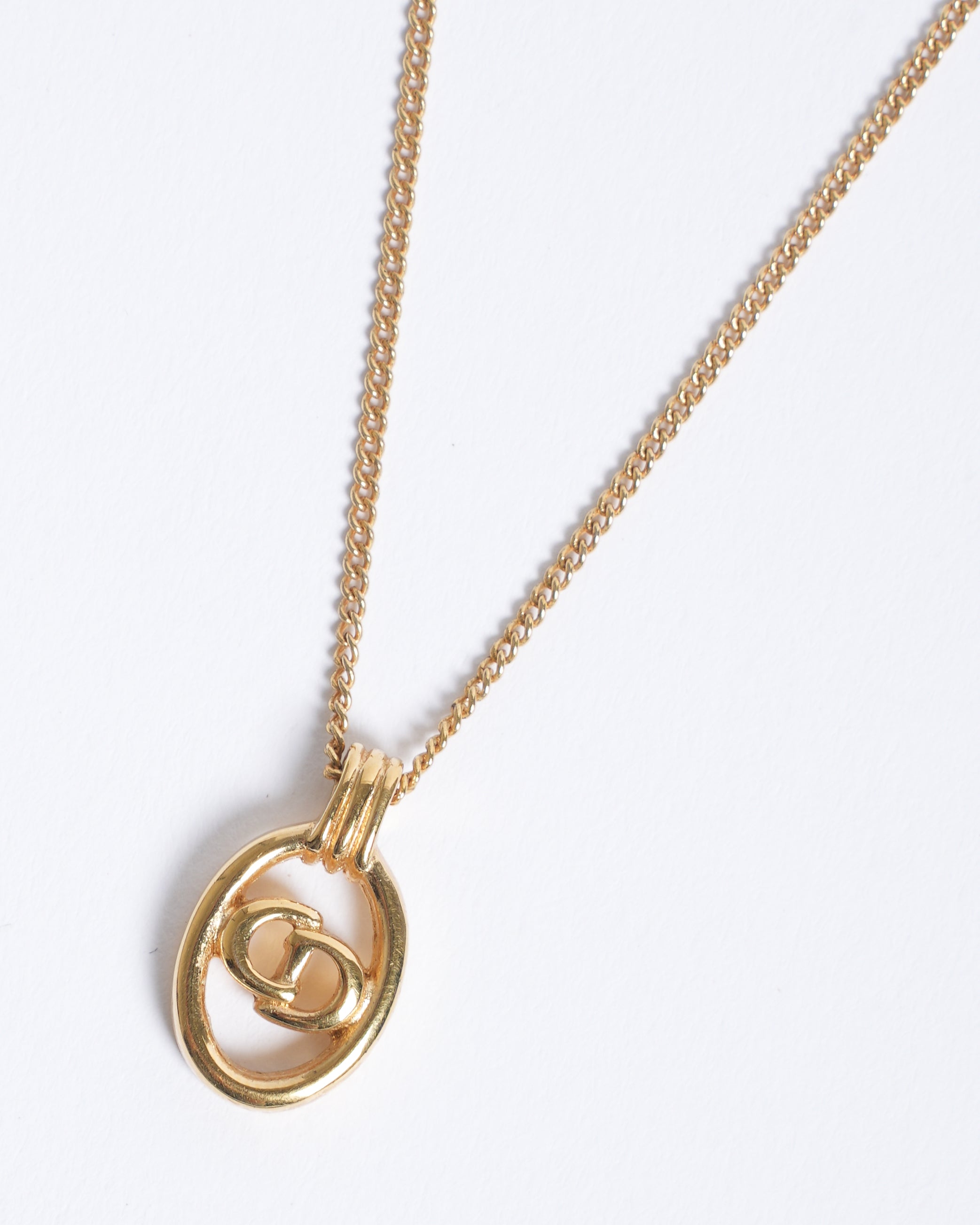 Vintage Christian Dior Gold Plated Pendant Made In Germany