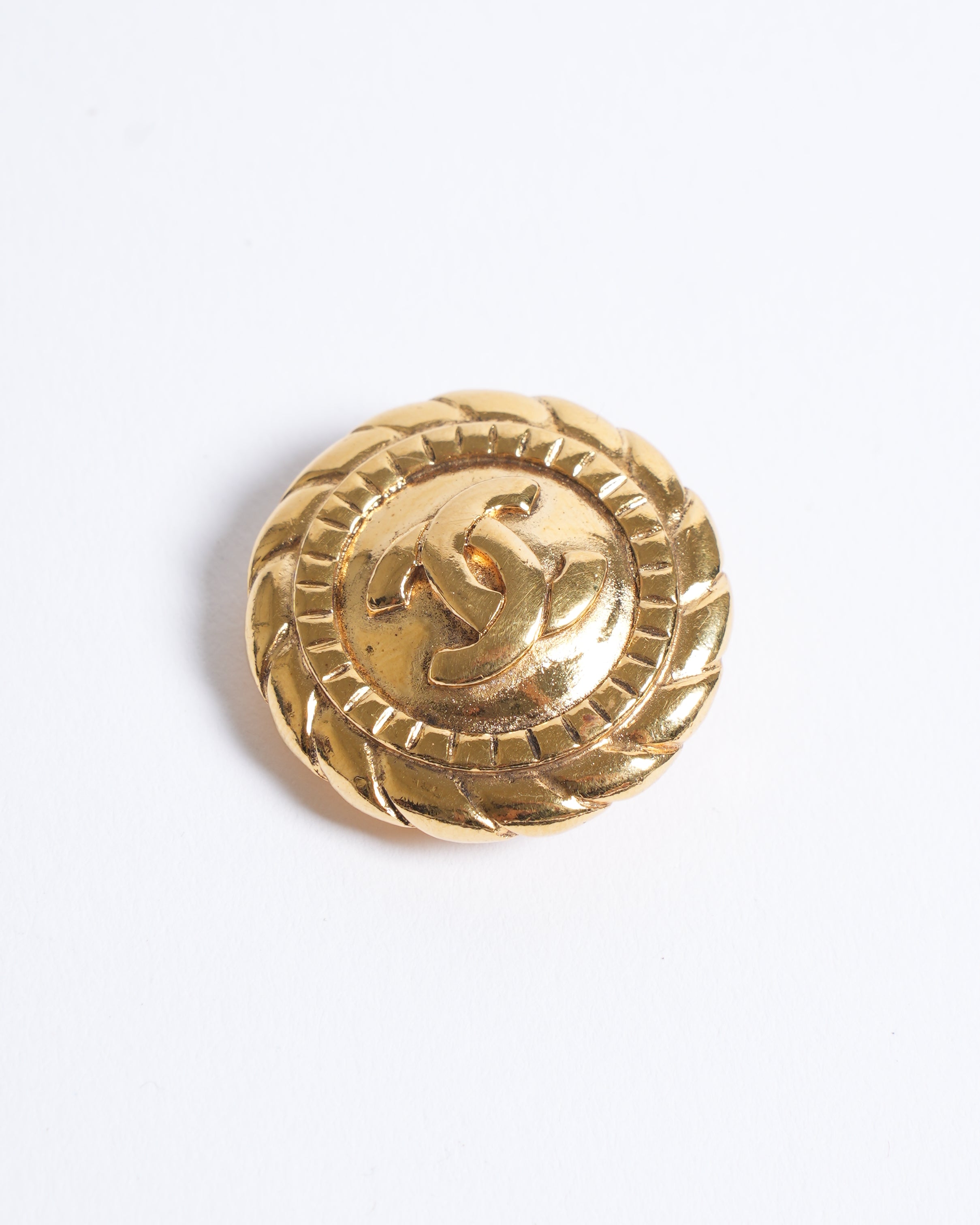 Vintage Chanel Gold Plated Earrings Made In France