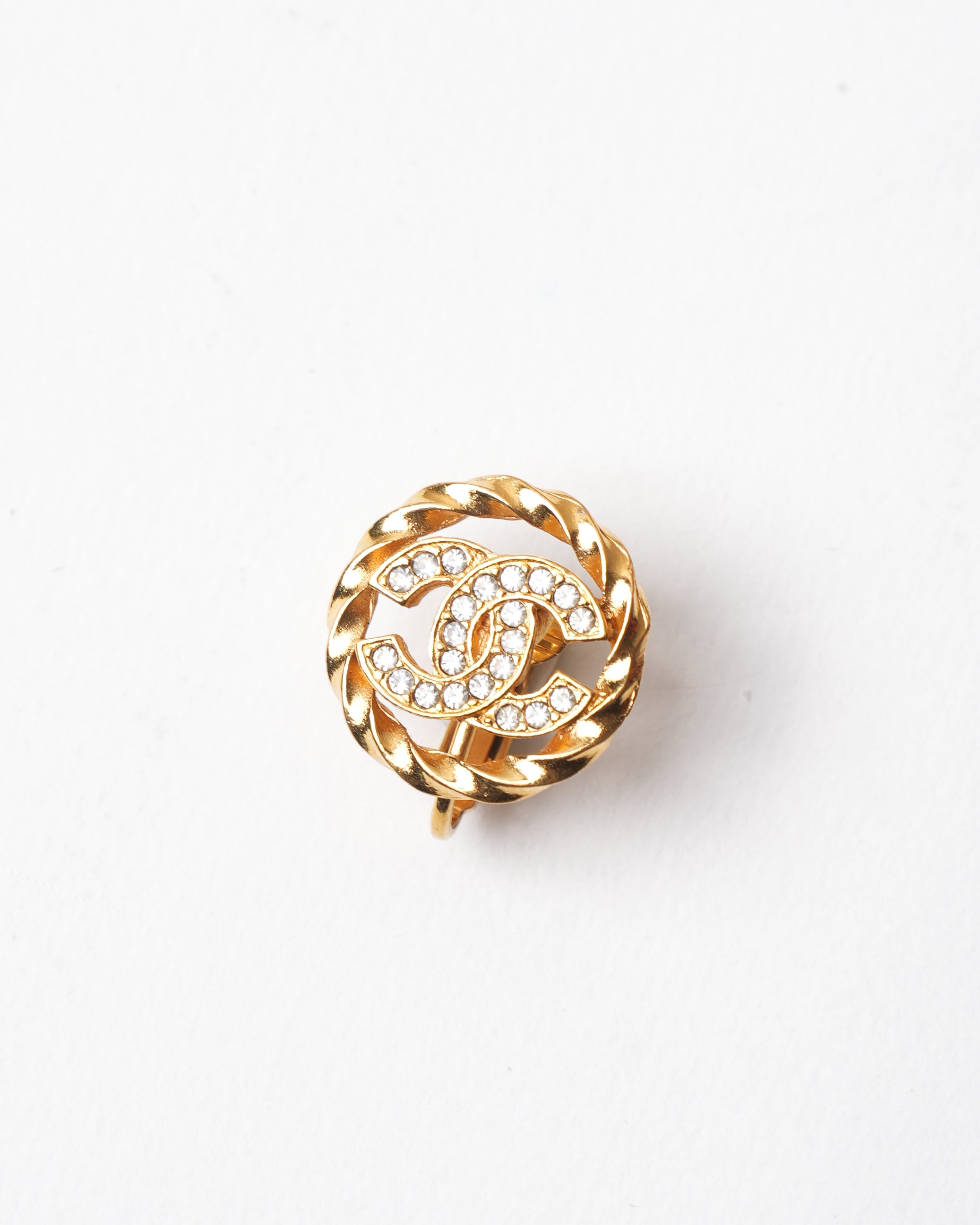Vintage Chanel Gold Plated Earring