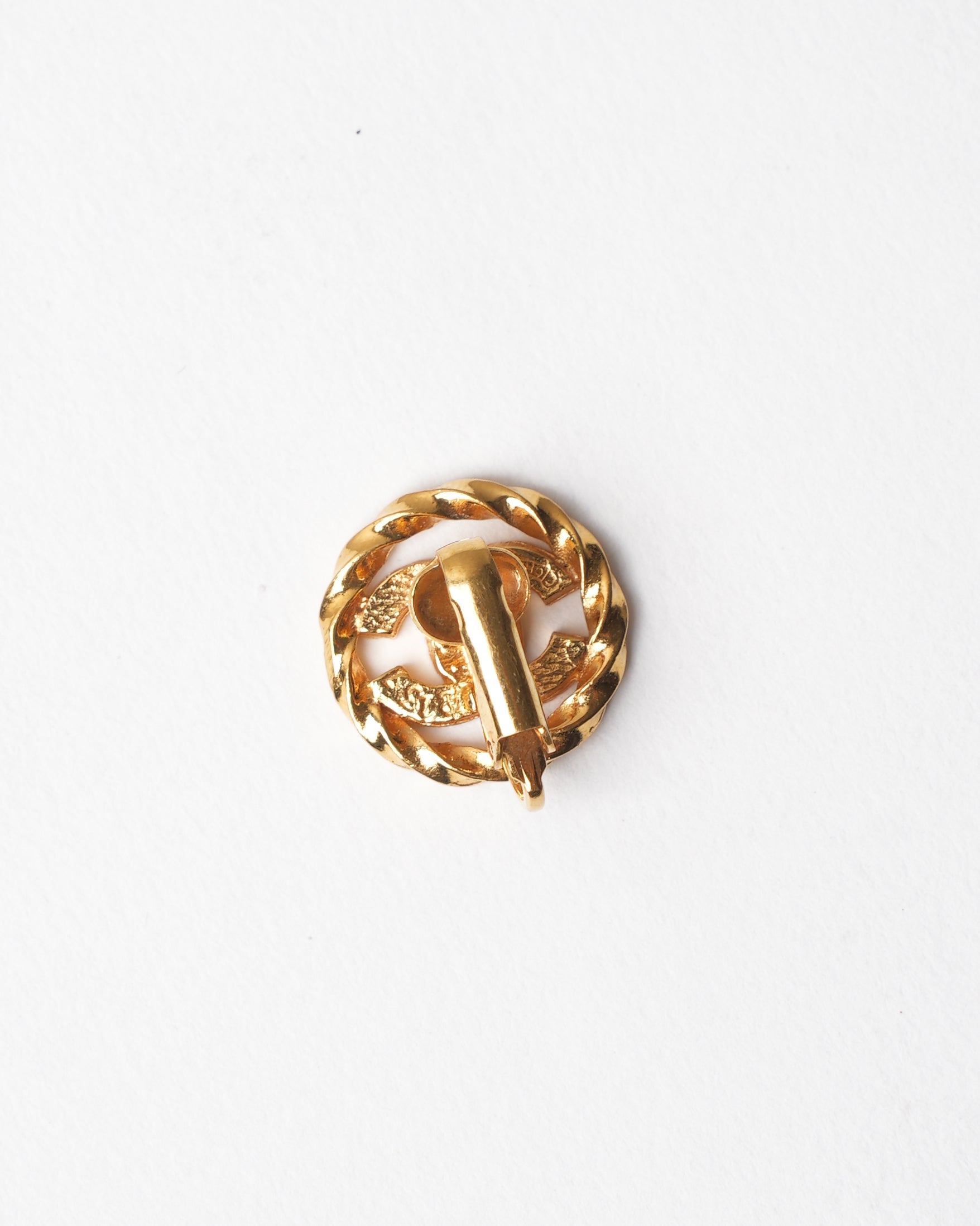 Vintage Chanel Gold Plated Earring