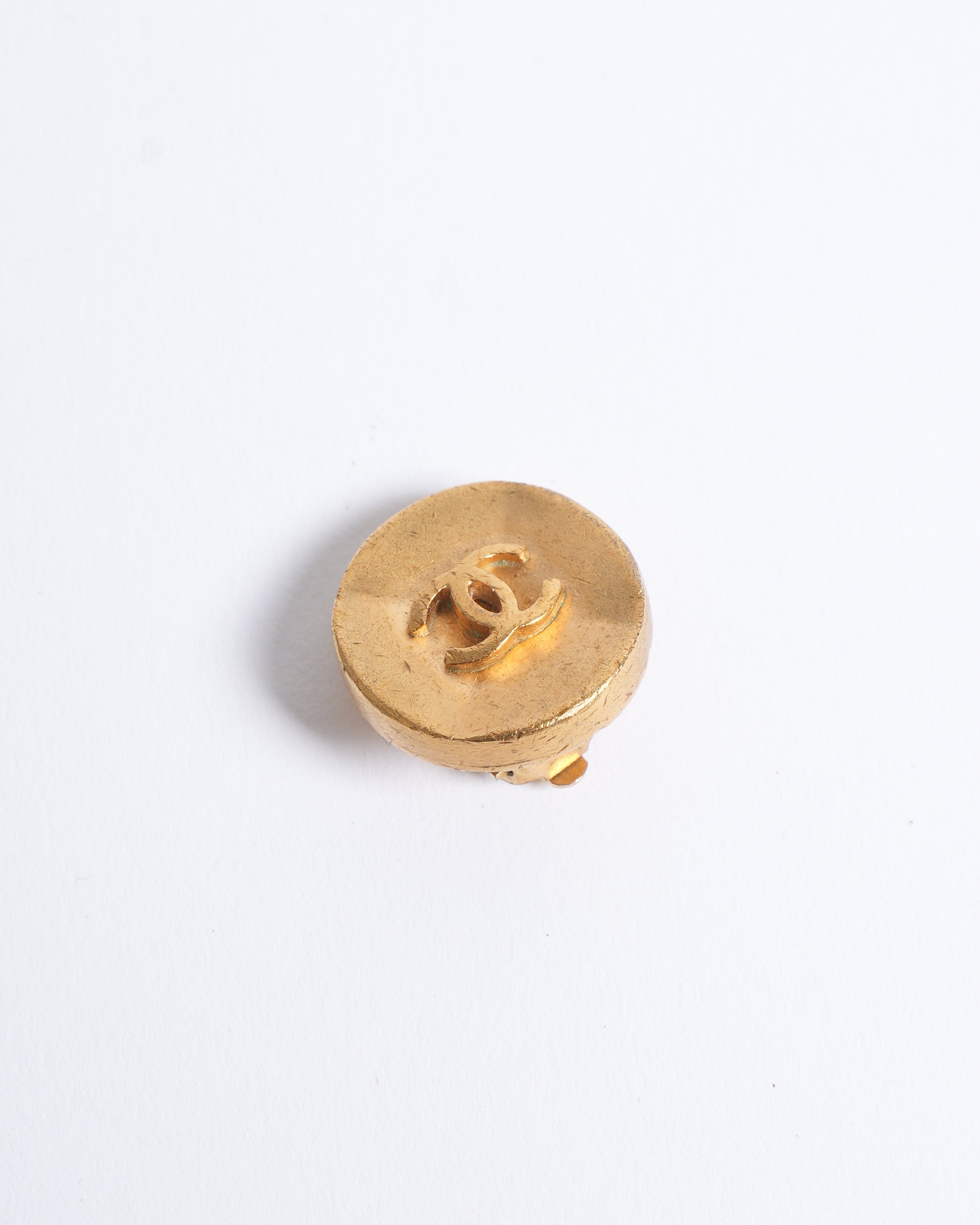 Vintage Chanel Earrings With The Brand Logo Made In France