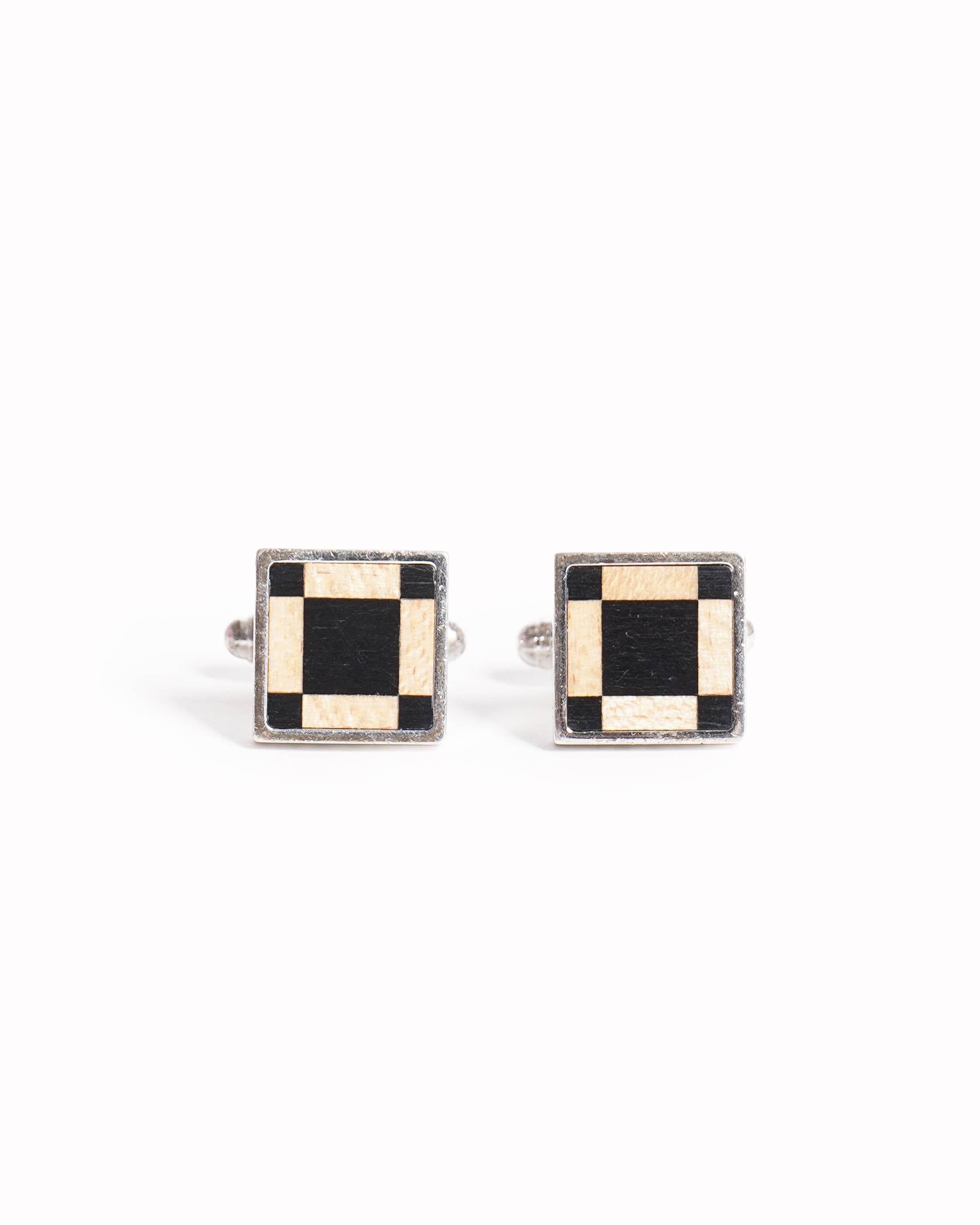 Louis Vuitton Damier Pattern Cufflinks