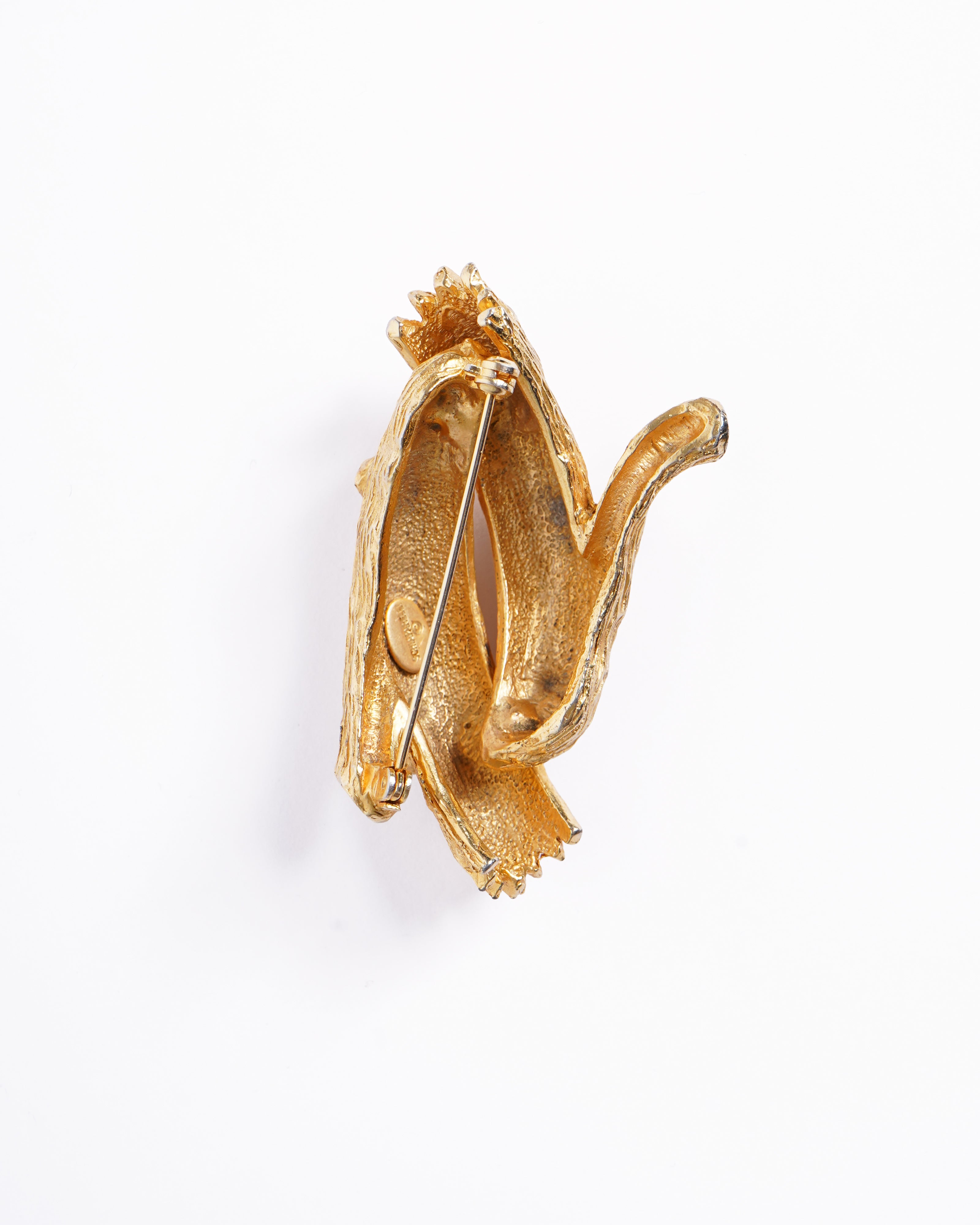 Vintage Schiaparelli Gold Plated Brooch