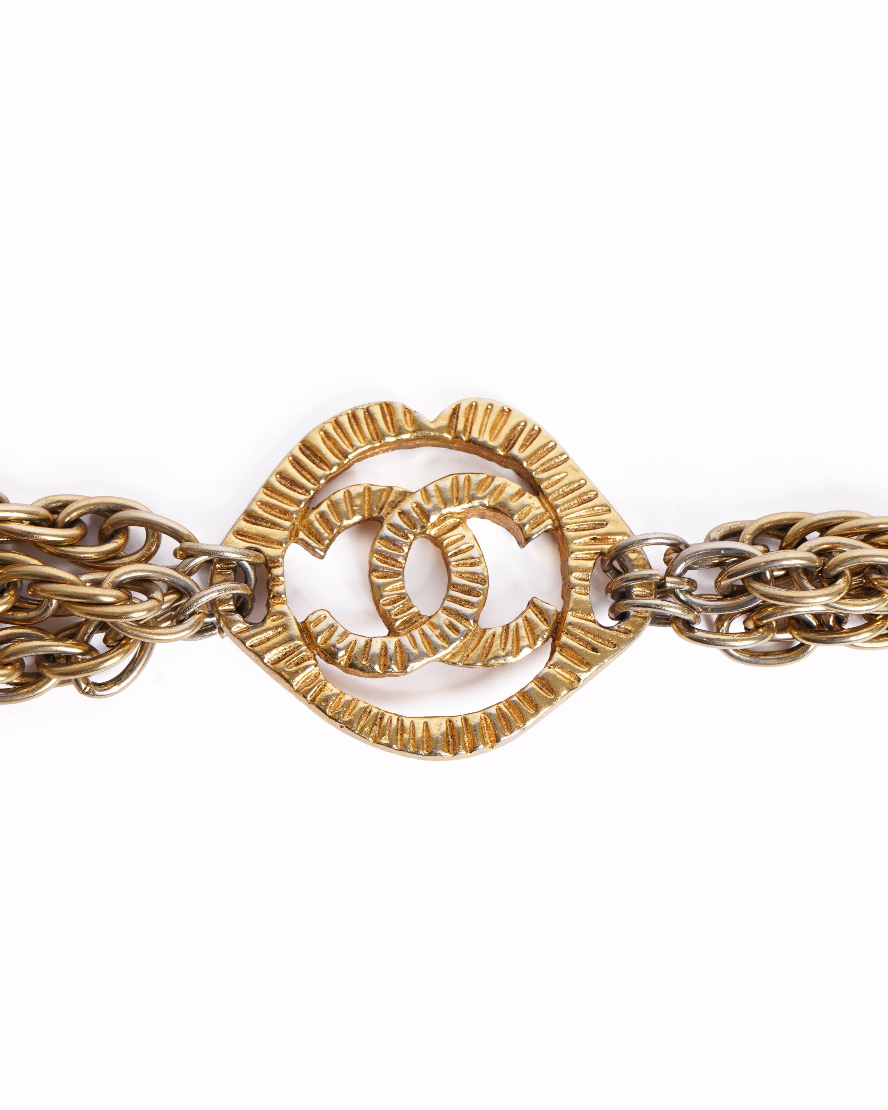 Vintage Chanel Gold Plated Bracelet