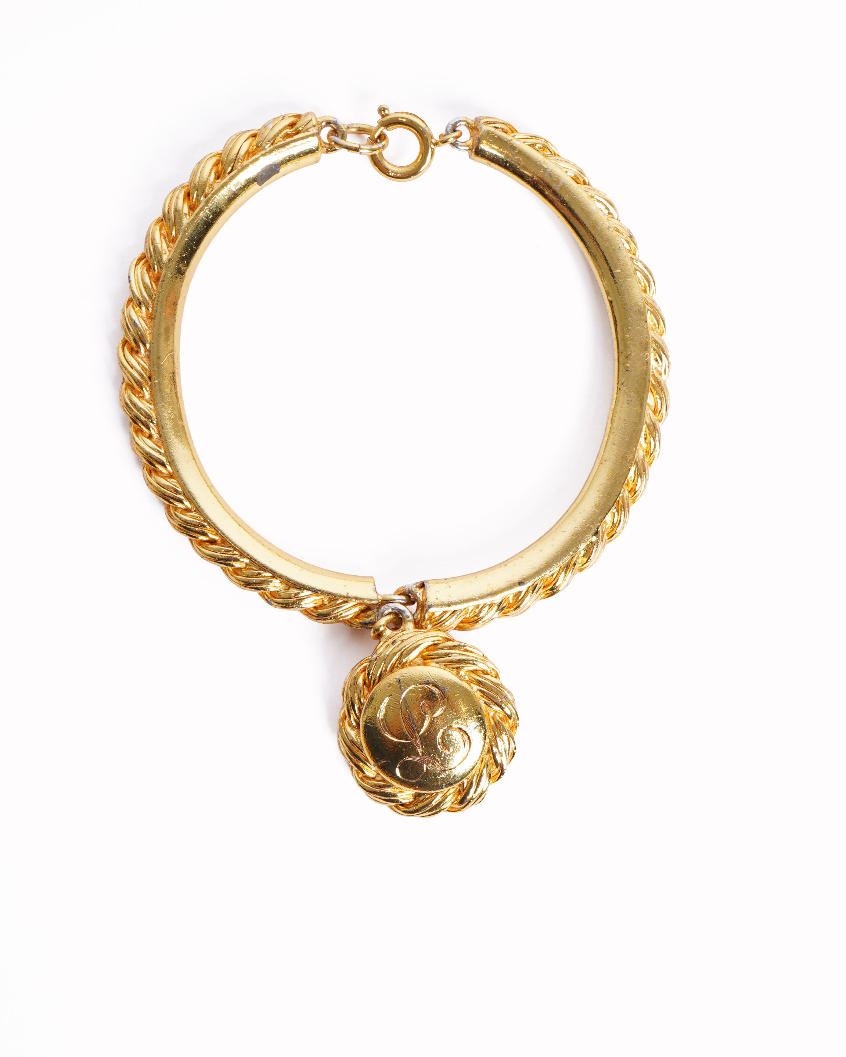 Vintage Schiaparelli Gold-Plated Bracelet 1960s, Made in France