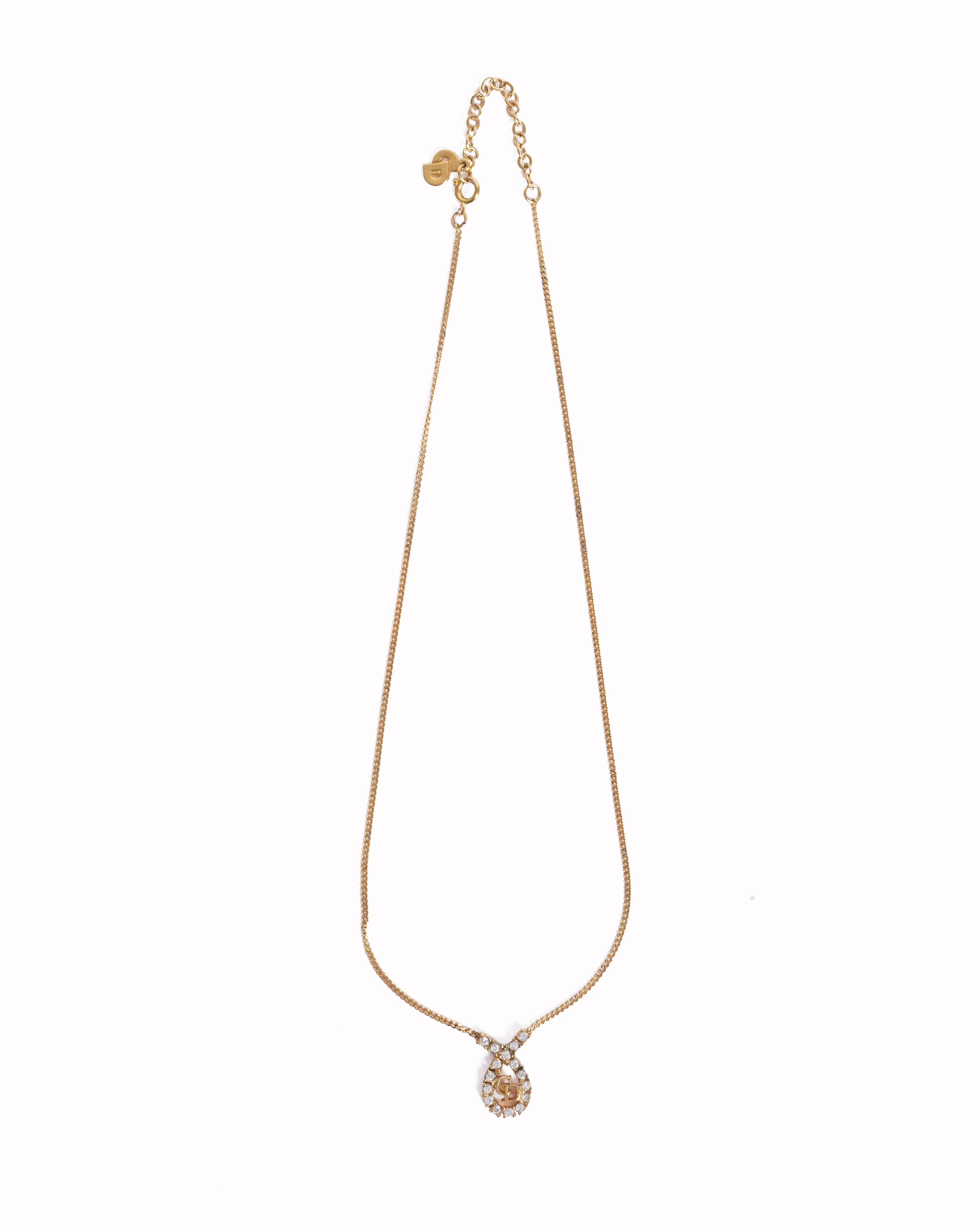 Vintage Dior Made In Germany Gold Plated Necklace