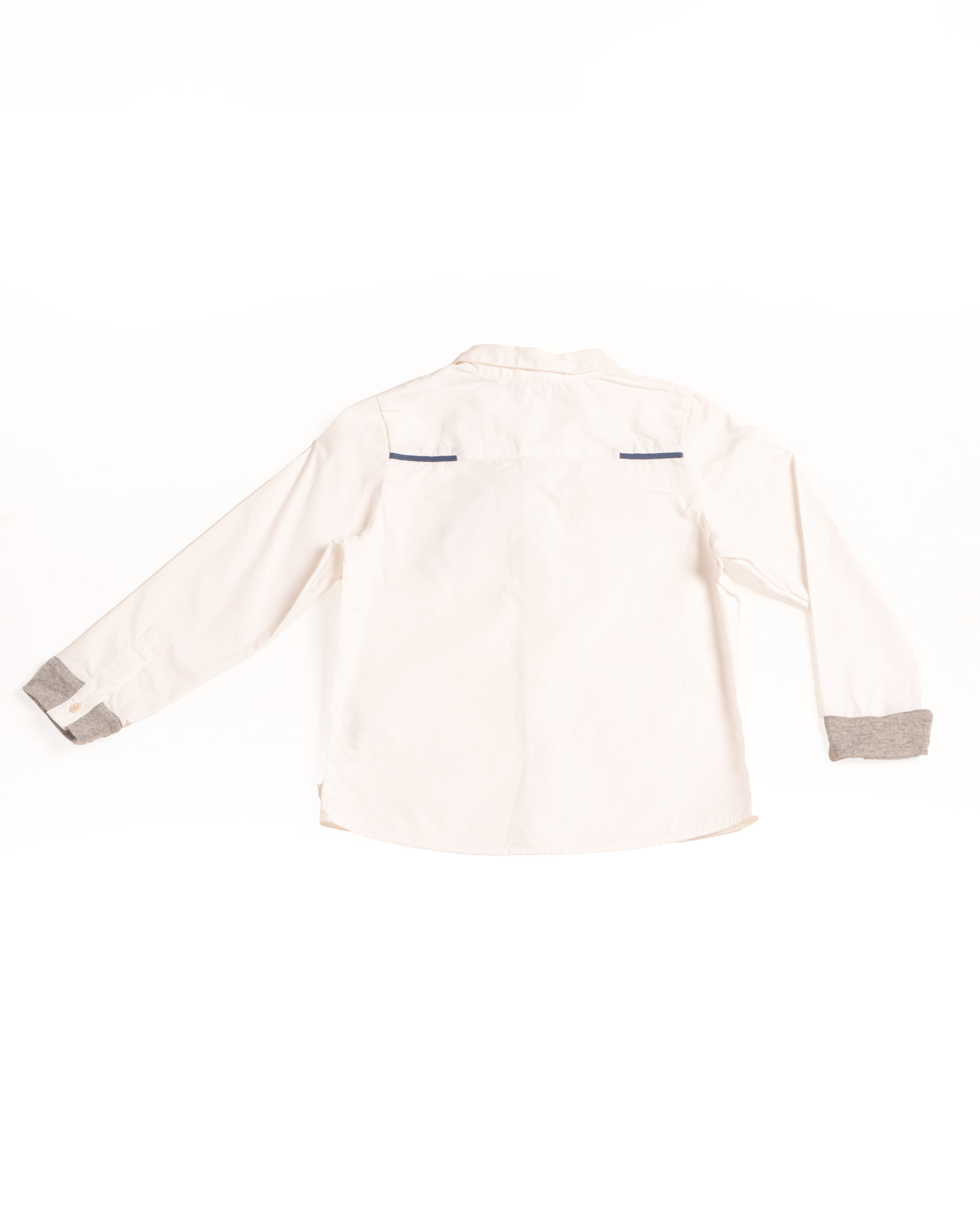 Dior White Kids Shirt with Bee Embroidered Detail