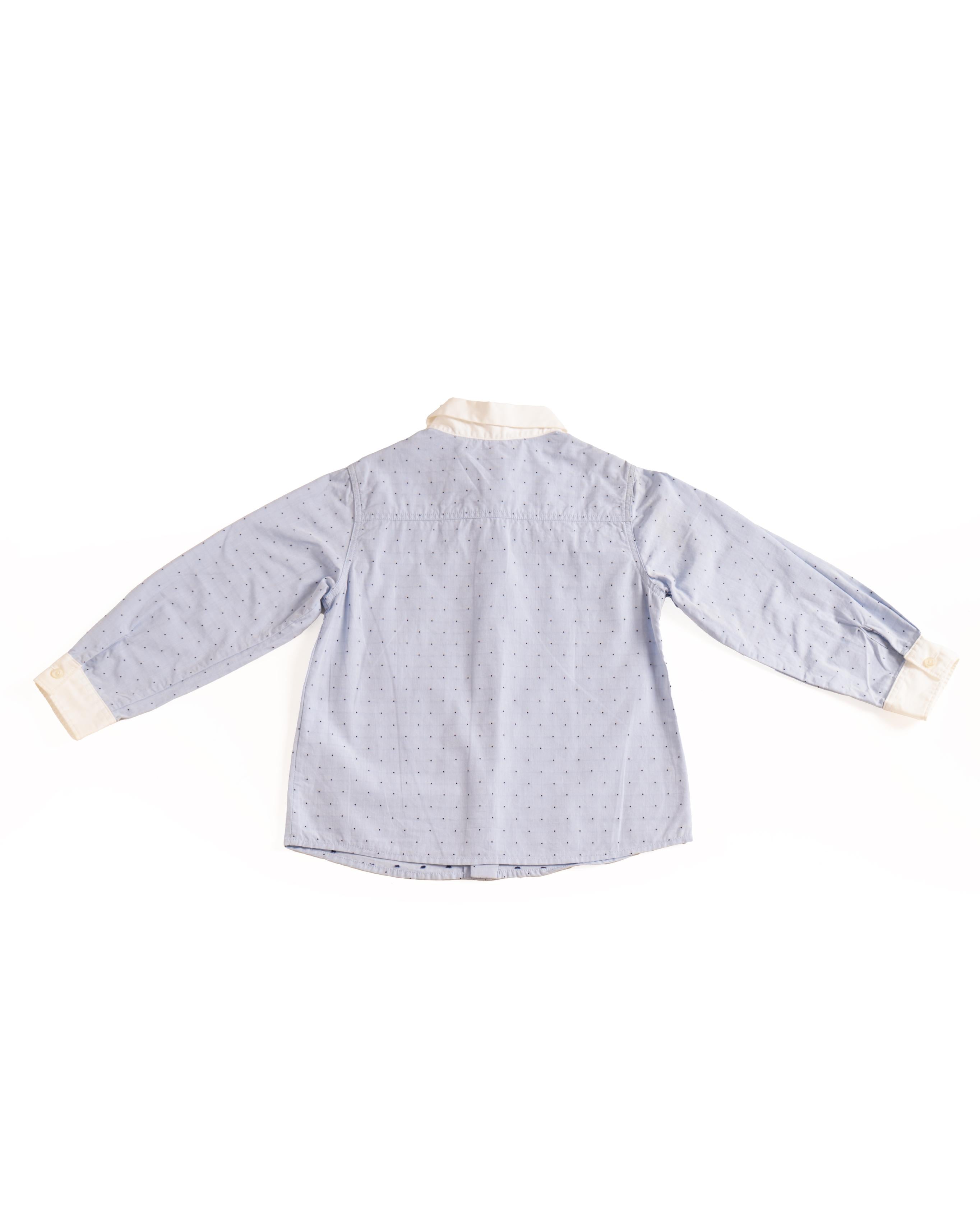 Gucci boys blue cotton shirt