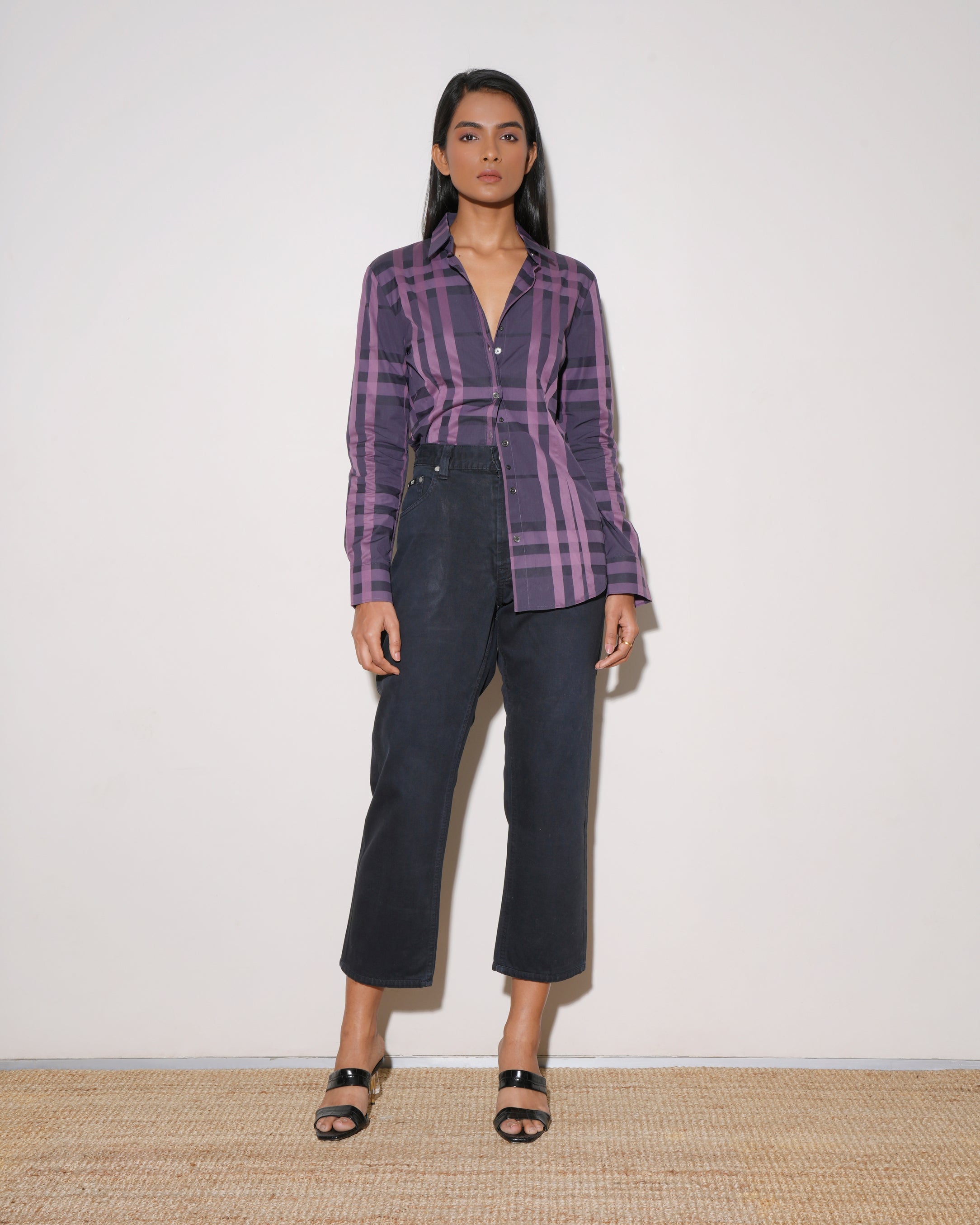 Purple Button Down Women's Shirt