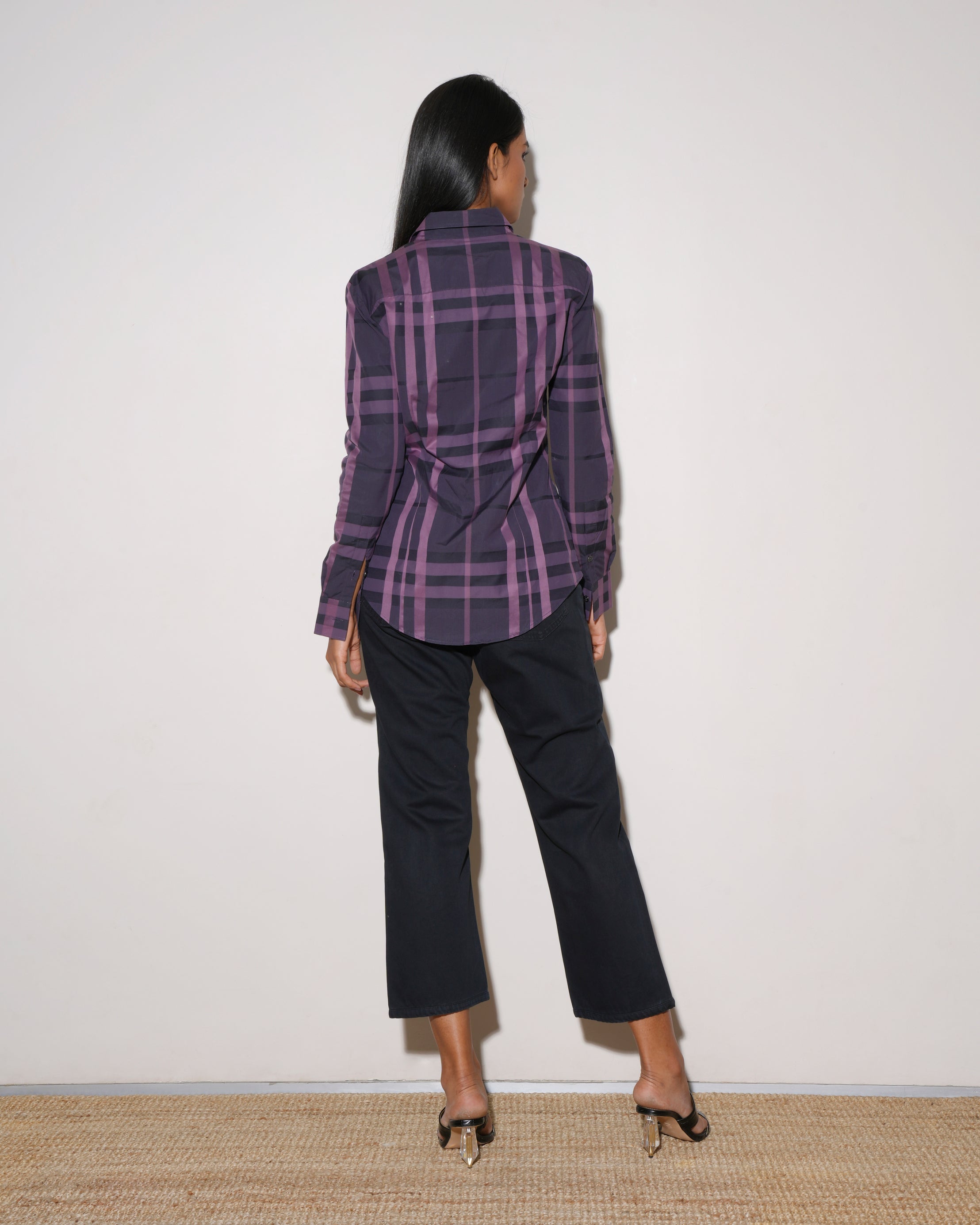 Purple Button Down Women's Shirt