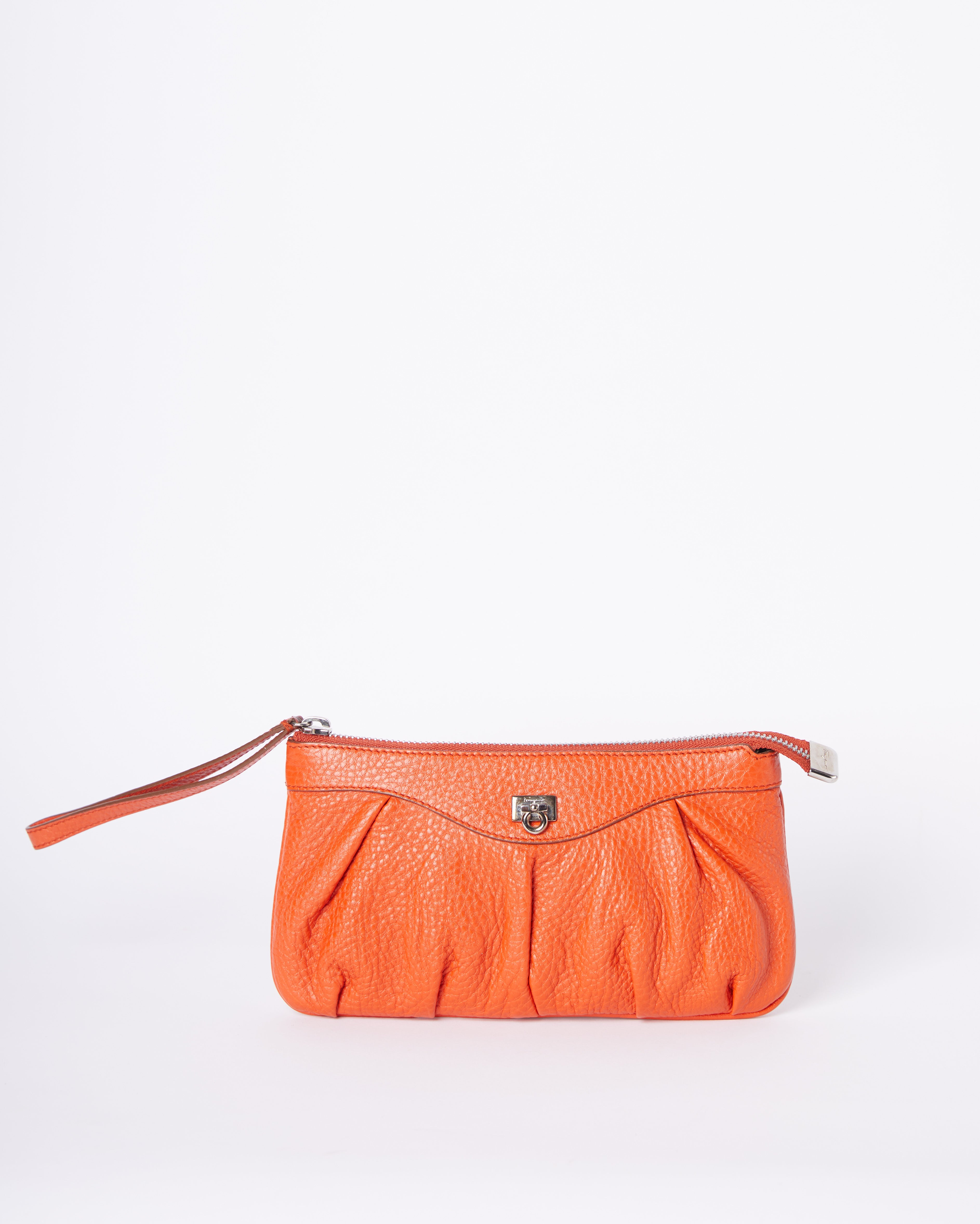 Salvatore Ferragamo Leather Clutch