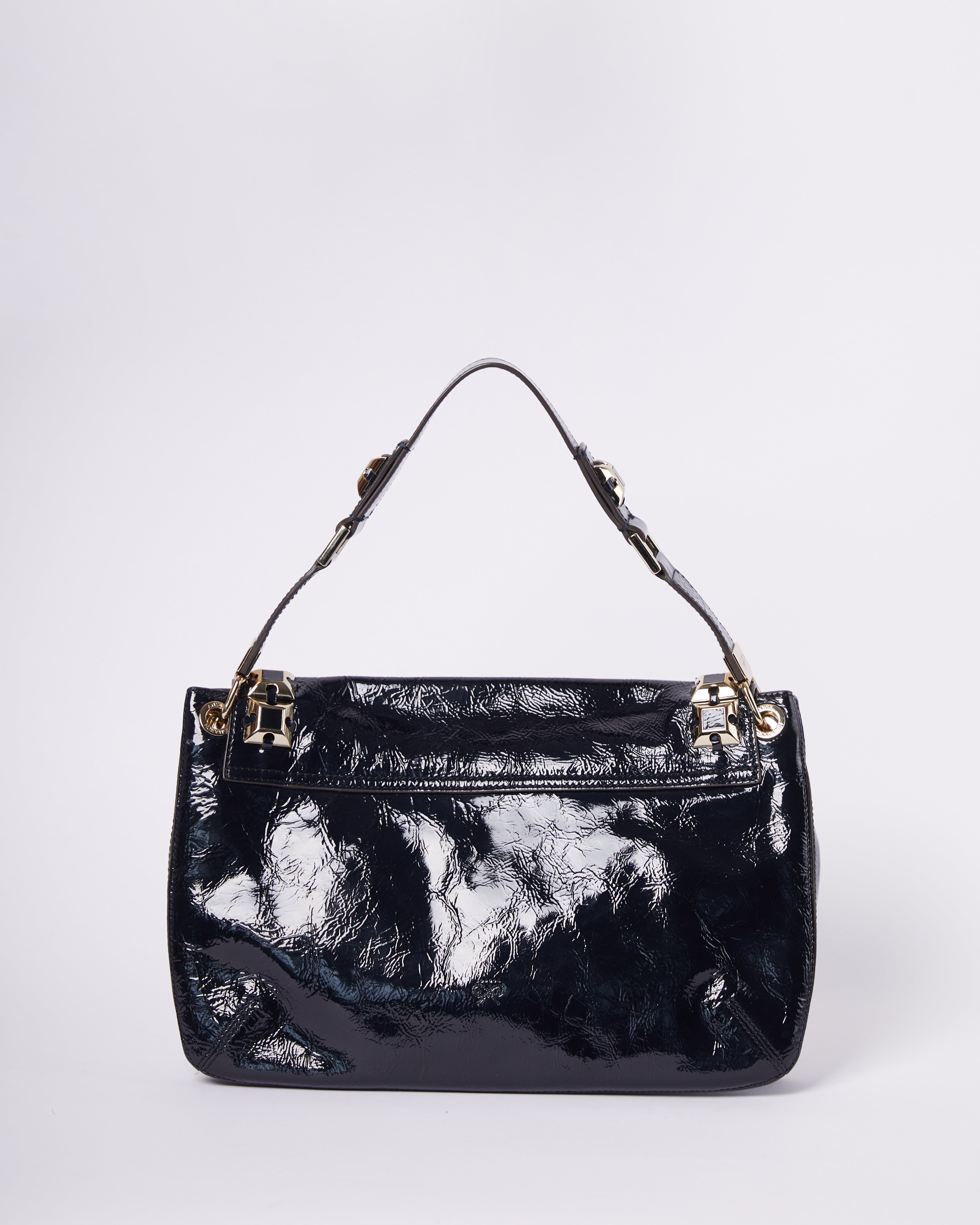 Anya Hindmarch Leather Shoulder Bag In Black