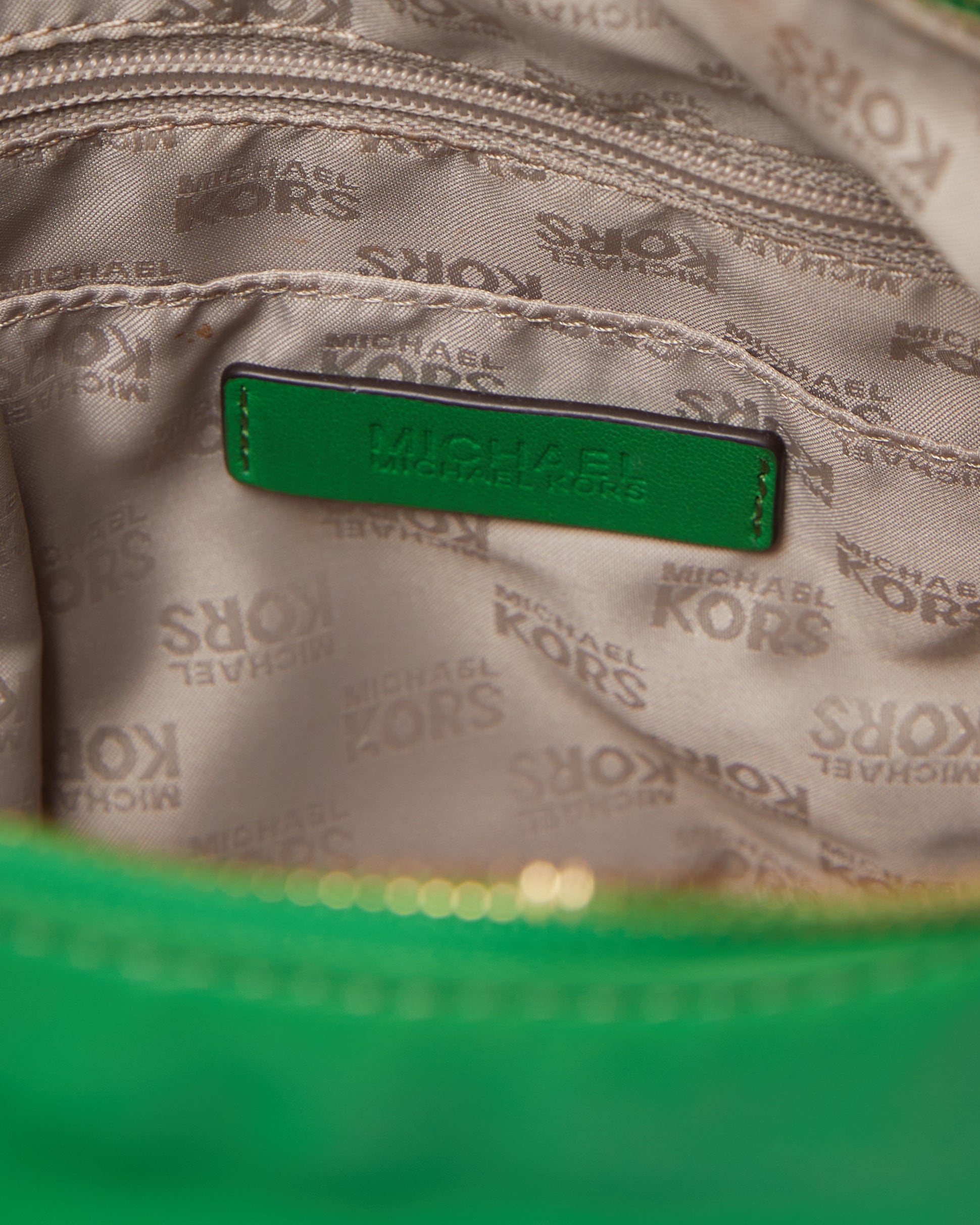 MK Green Leather Handbag